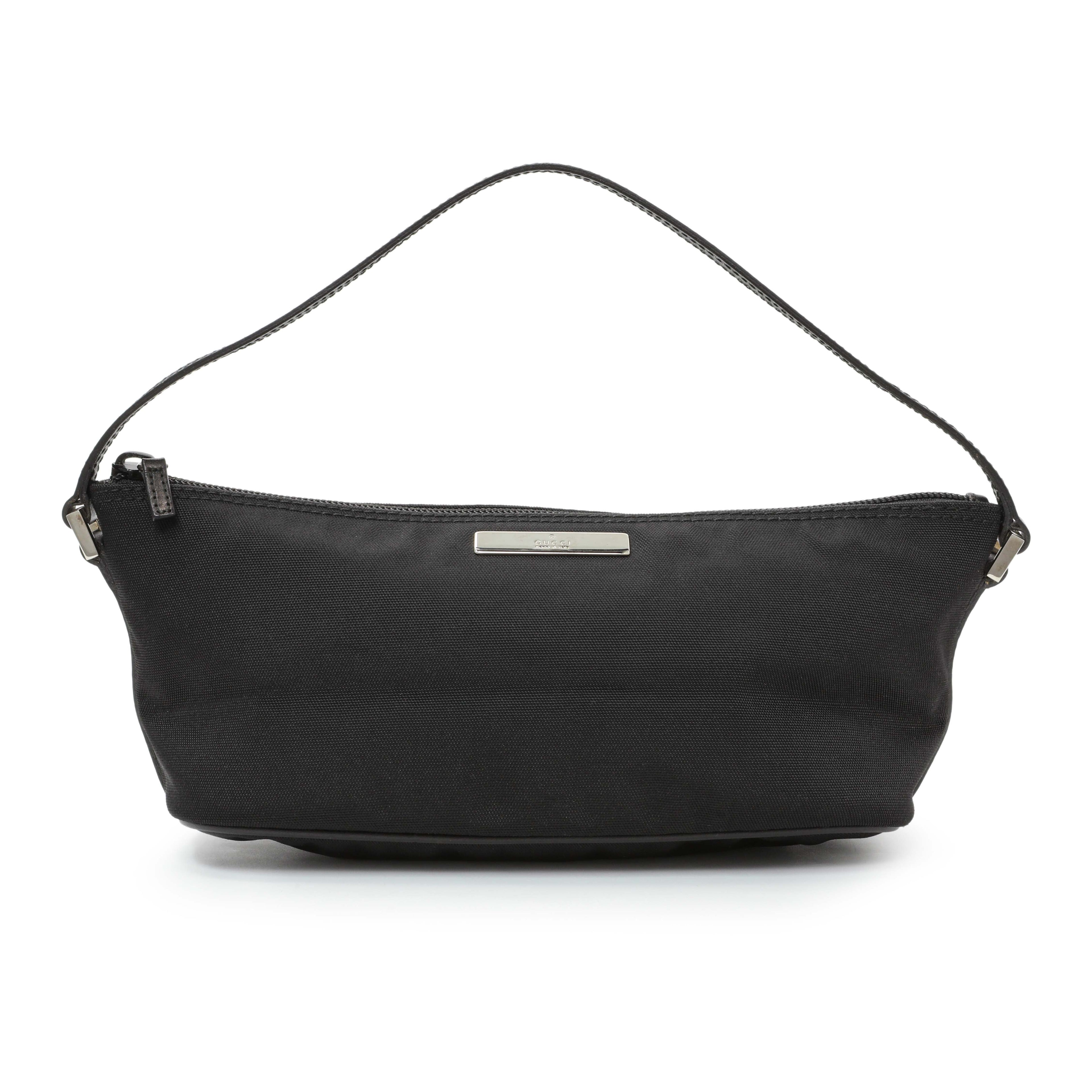 Gucci Black Nylon Boat Pochette