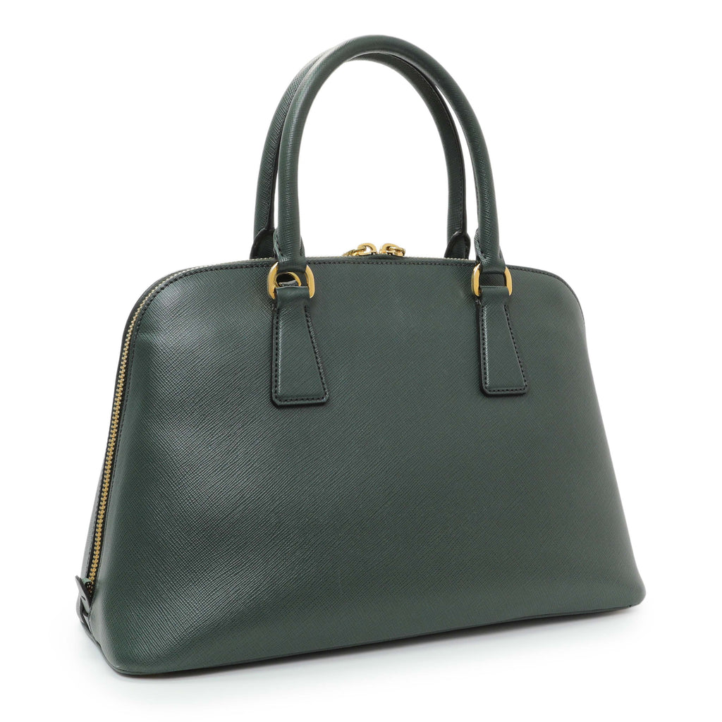 Prada Green Saffiano Medium Promenade Tote