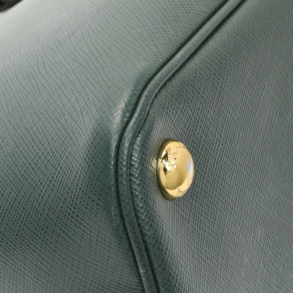 Prada Green Saffiano Medium Promenade Tote
