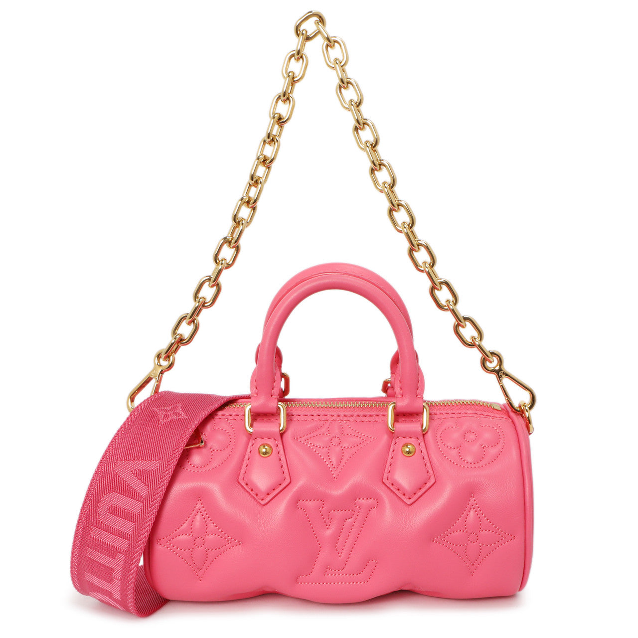 Louis Vuitton Dragon Fruit Calfskin Papillon BB