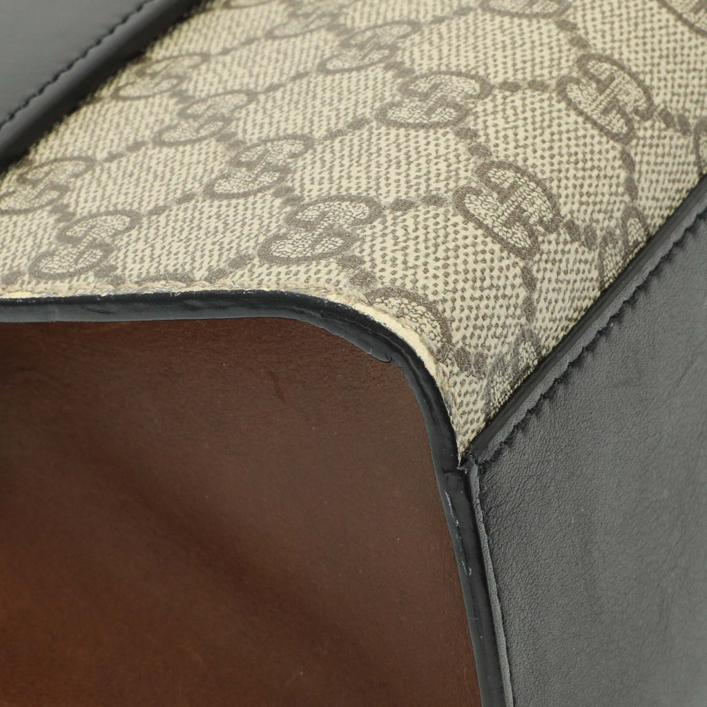 Gucci GG Supreme Calfskin Medium Padlock Shoulder Bag