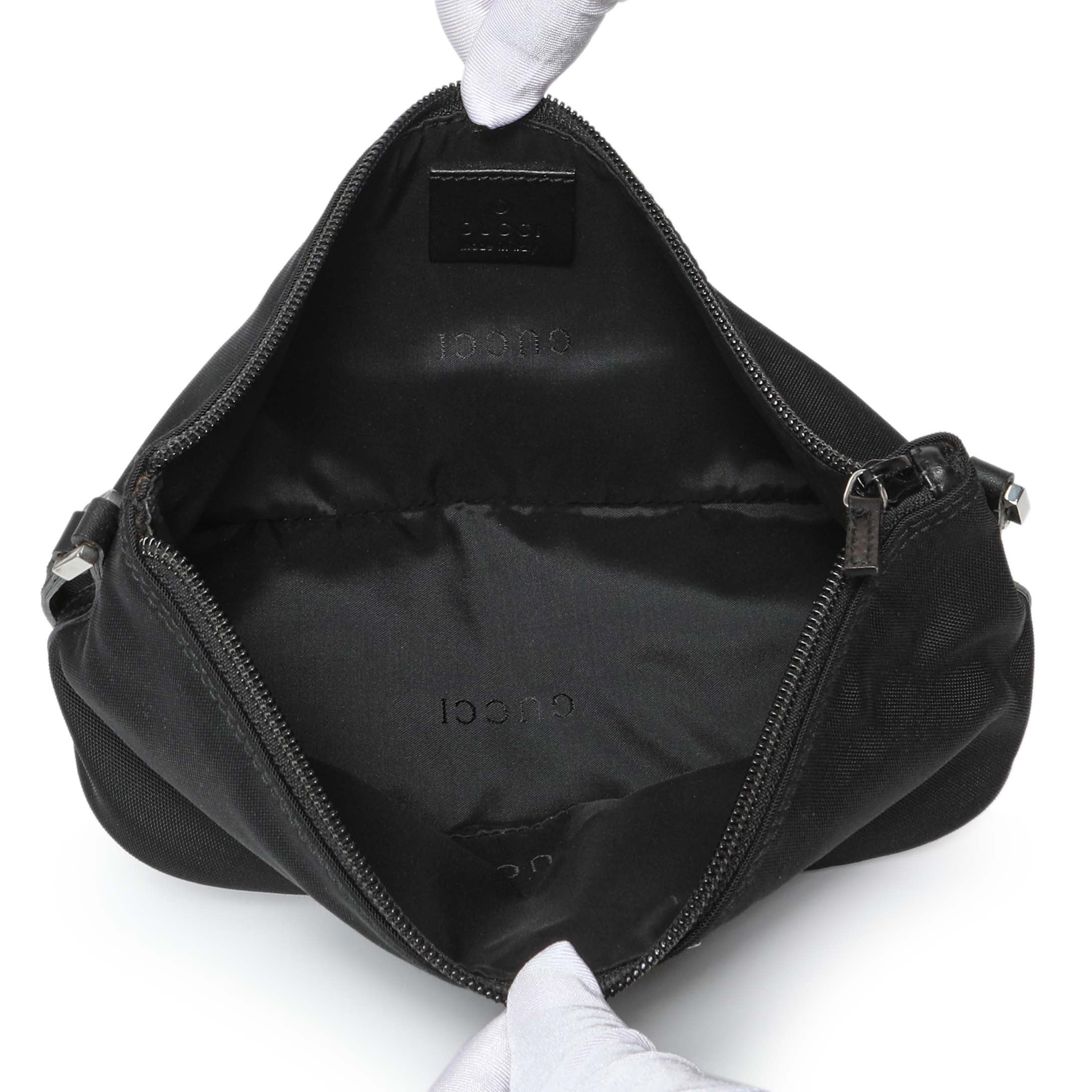 Gucci Black Nylon Boat Pochette