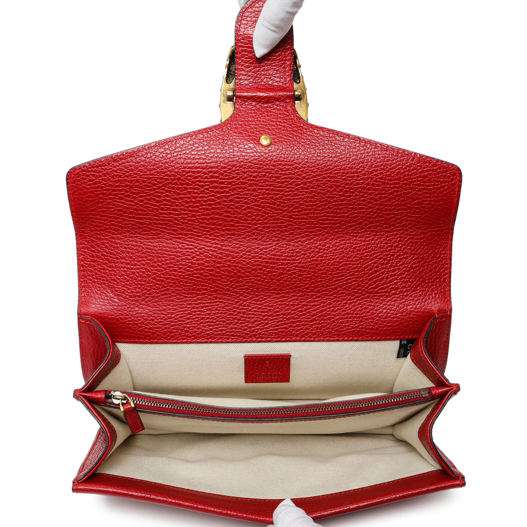 Gucci Red Calfskin Small Dionysus Shoulder Bag