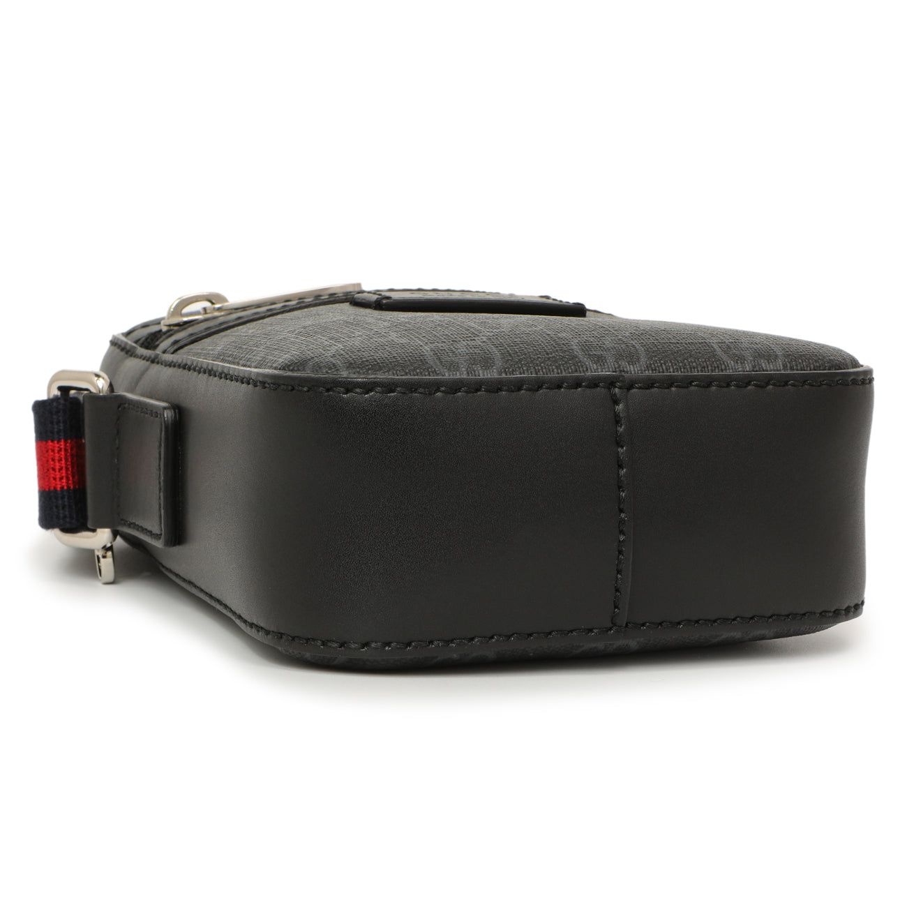 Gucci Black GG Supreme Monogram Mini Messenger