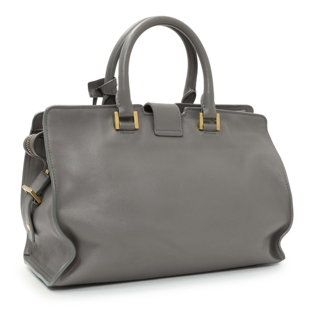 Saint Laurent Grey Calfskin Small Classic Y Cabas