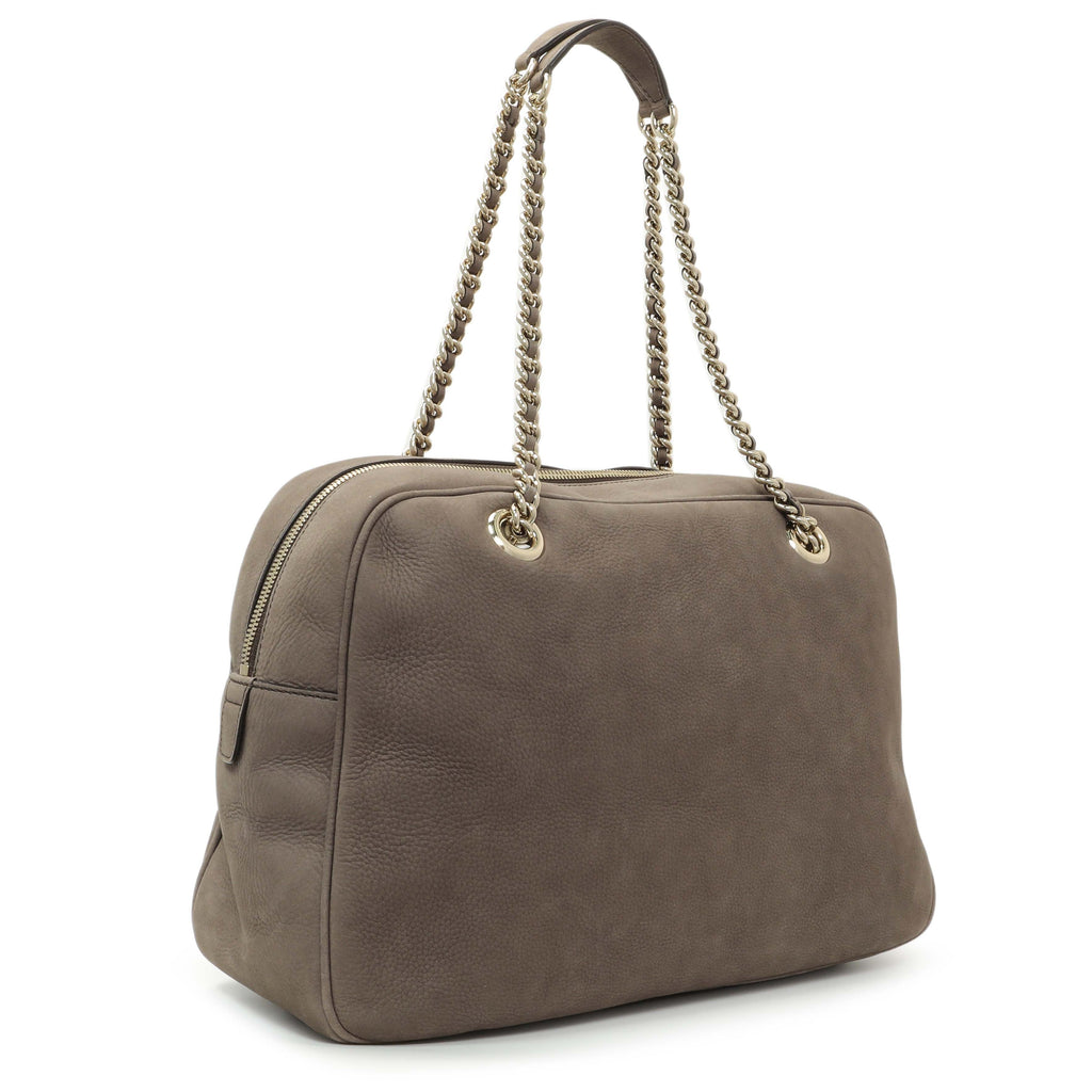 Gucci Grey Vitello Range Medium Soho Bowler