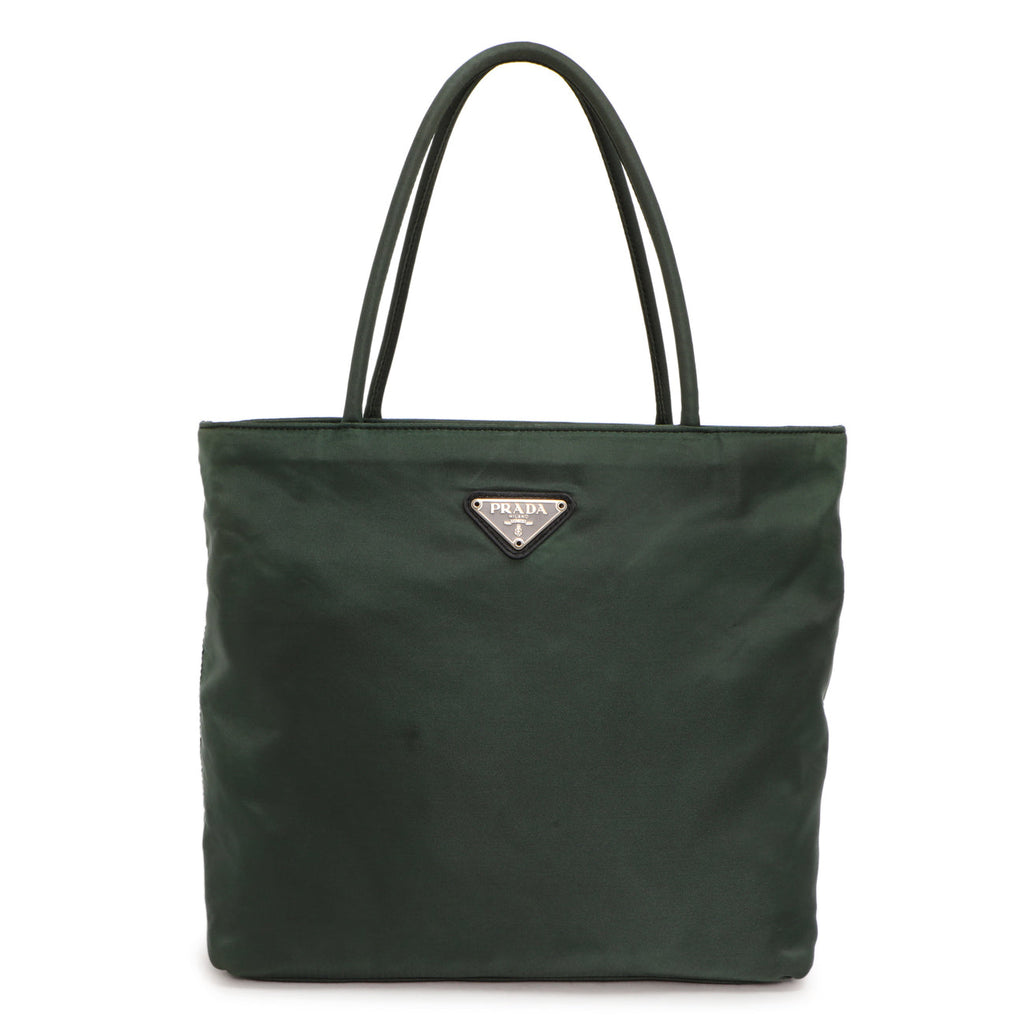 Prada Green Tessuto Nylon City Tote