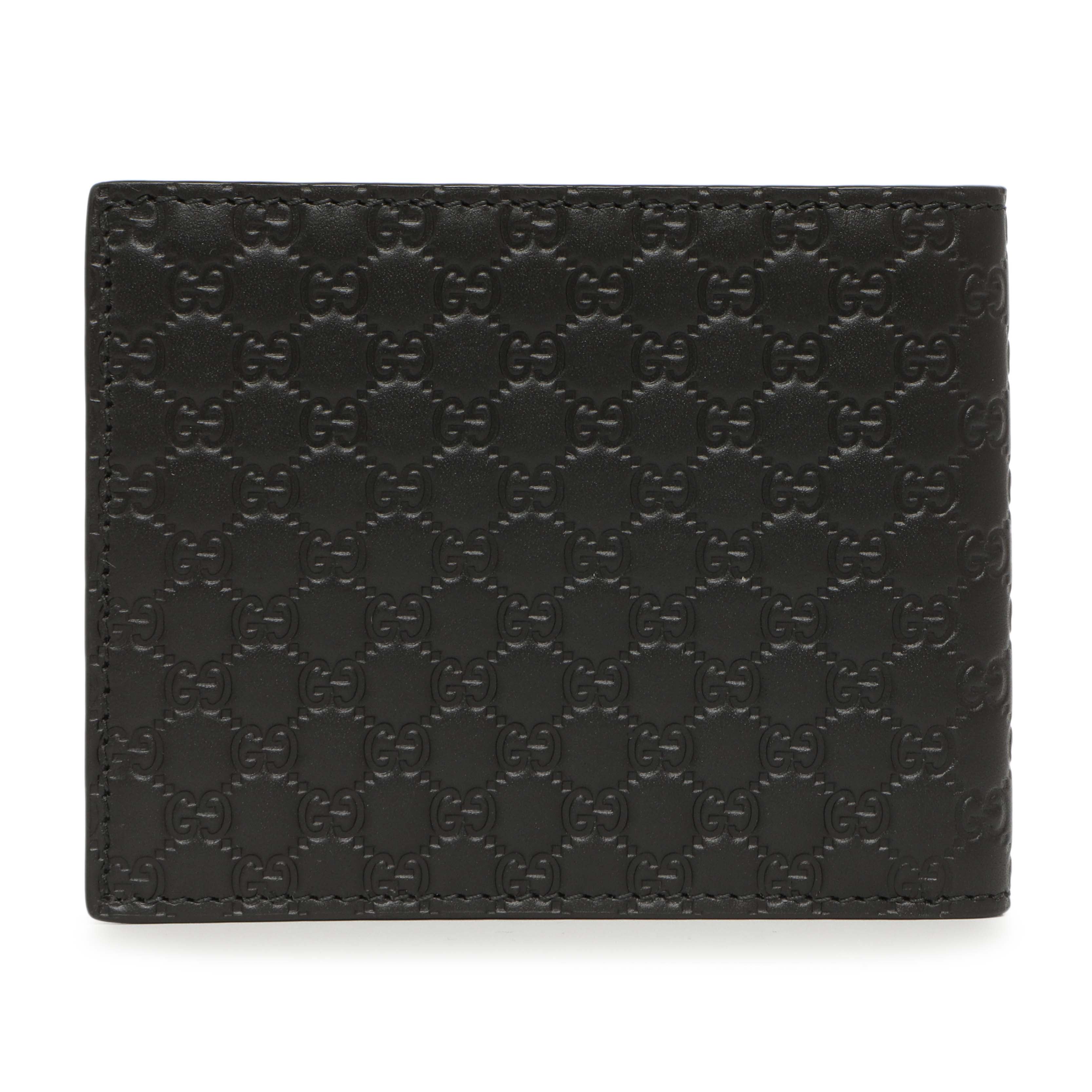 Gucci Black Microguccissima Bi-Fold Wallet