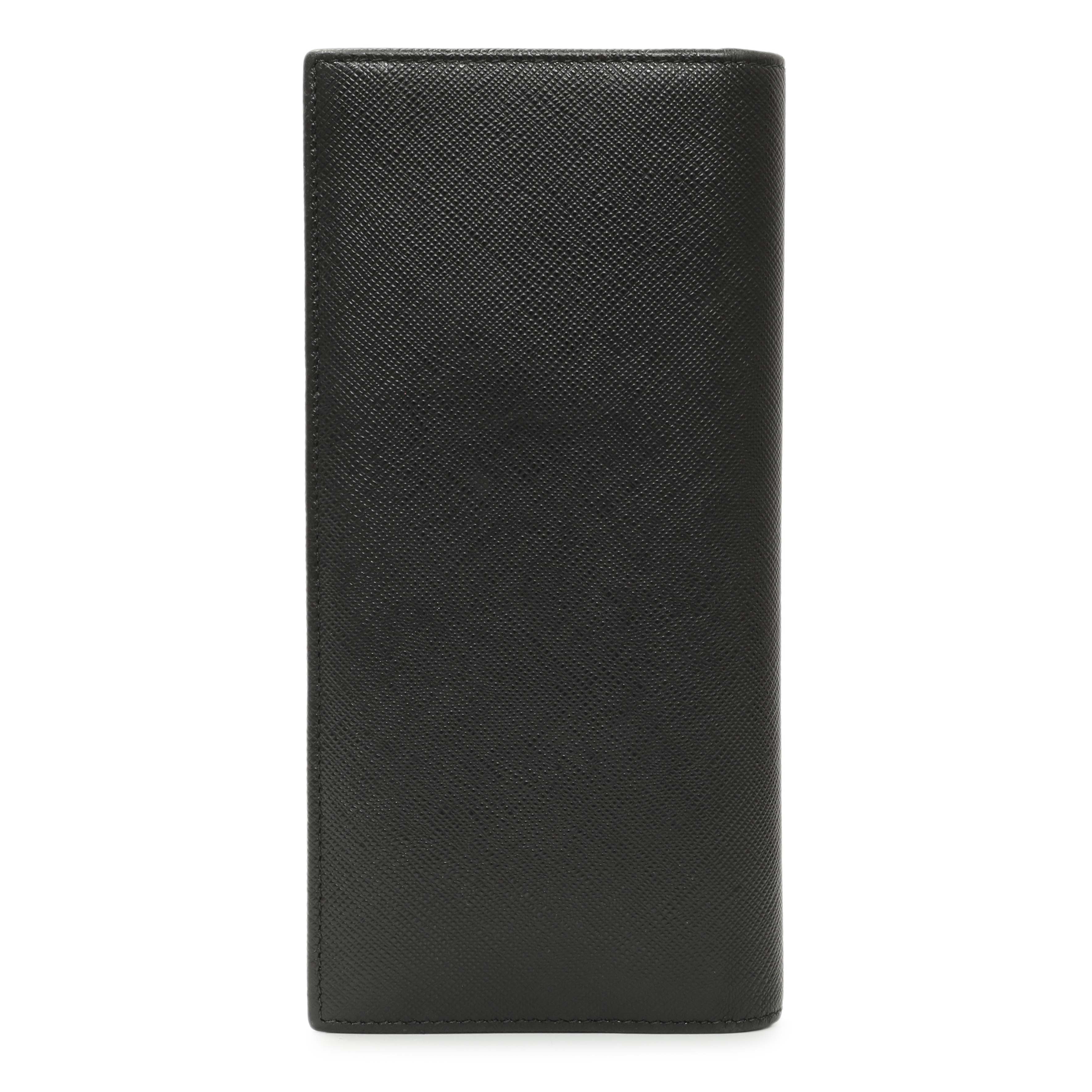 Prada Nero Saffiano Bifold Long Wallet