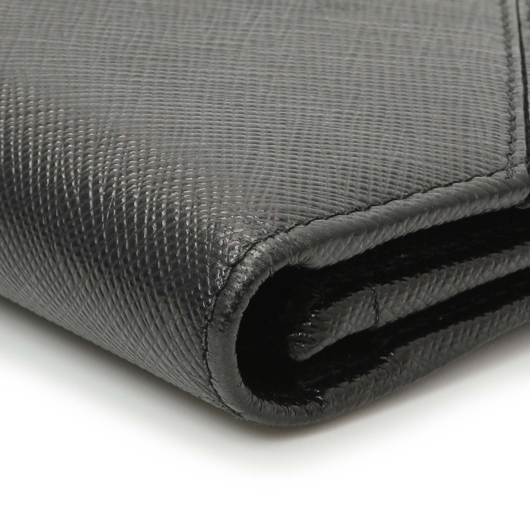 Prada Nero Saffiano Bifold Long Wallet