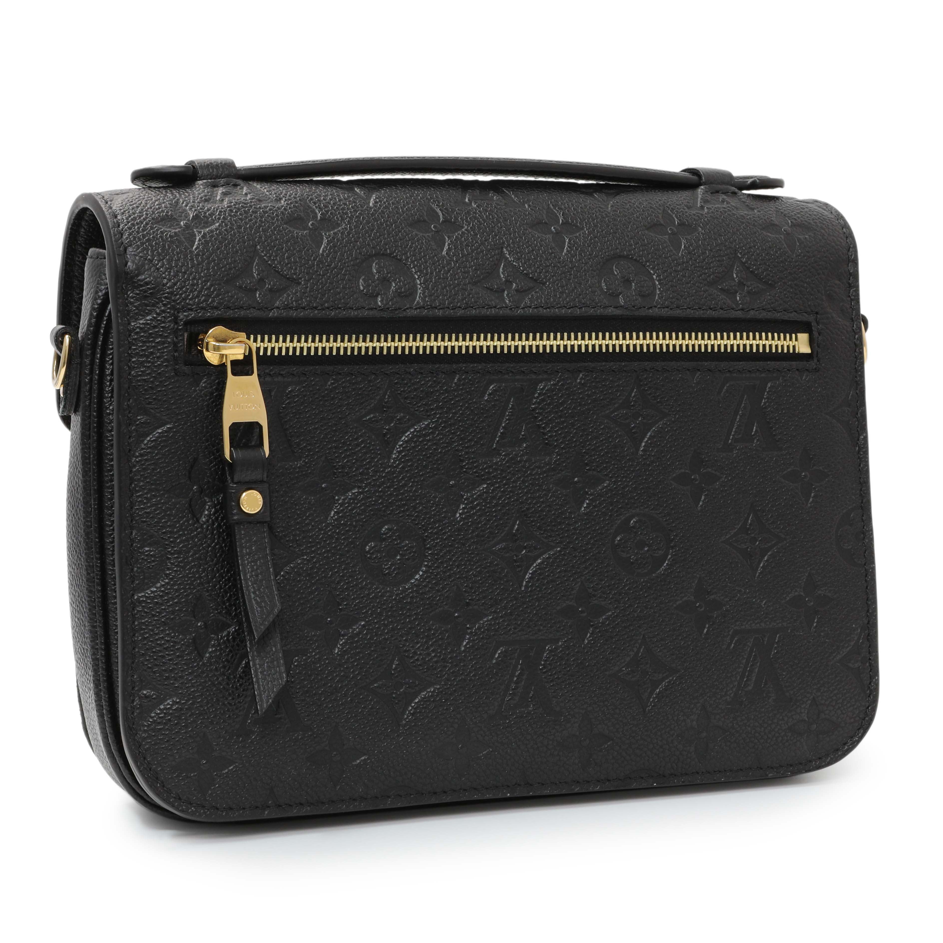 Louis Vuitton Black Empreinte Pochette Metis