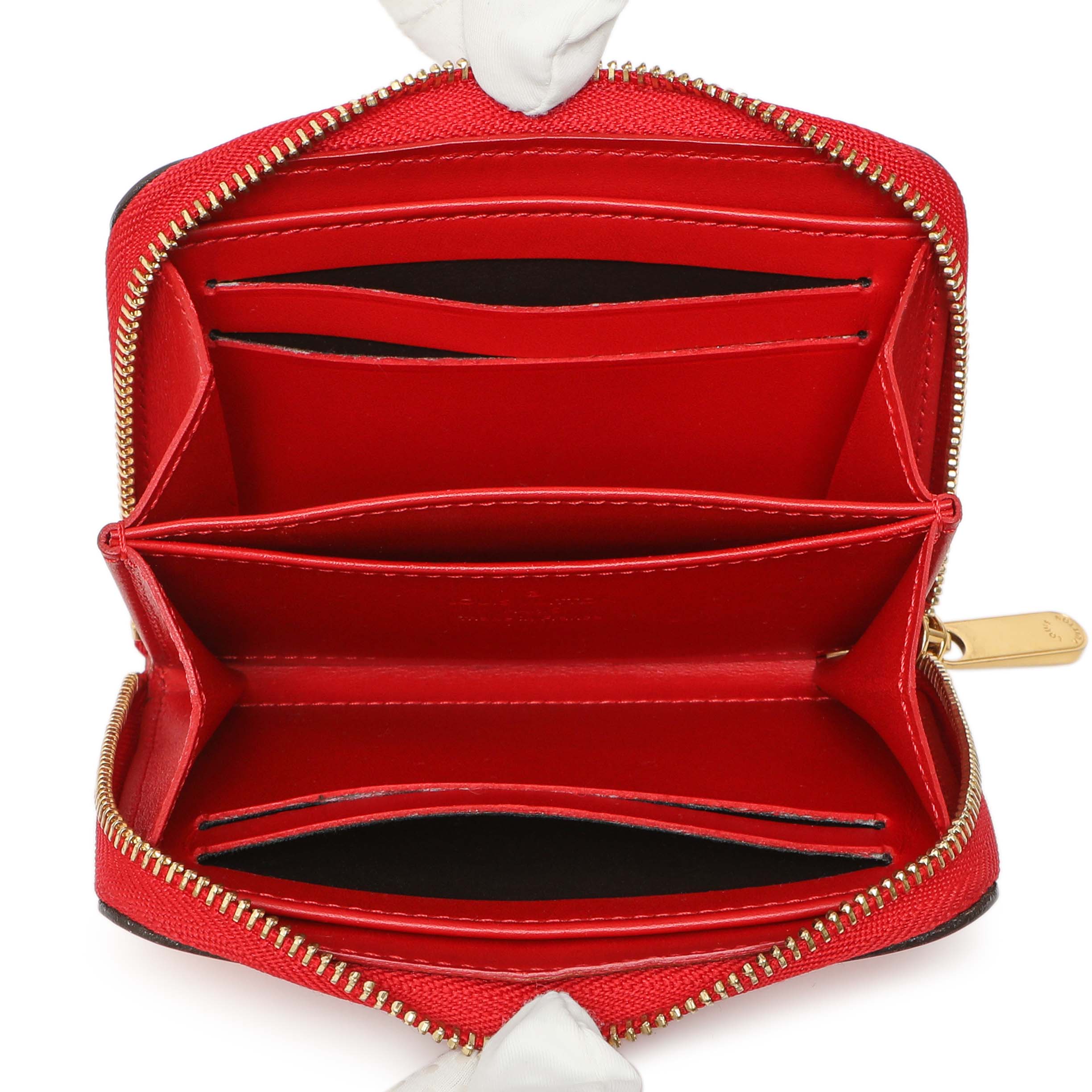 Louis Vuitton Pomme D'Amour Patent Sweet Monogram Zippy Coin Purse