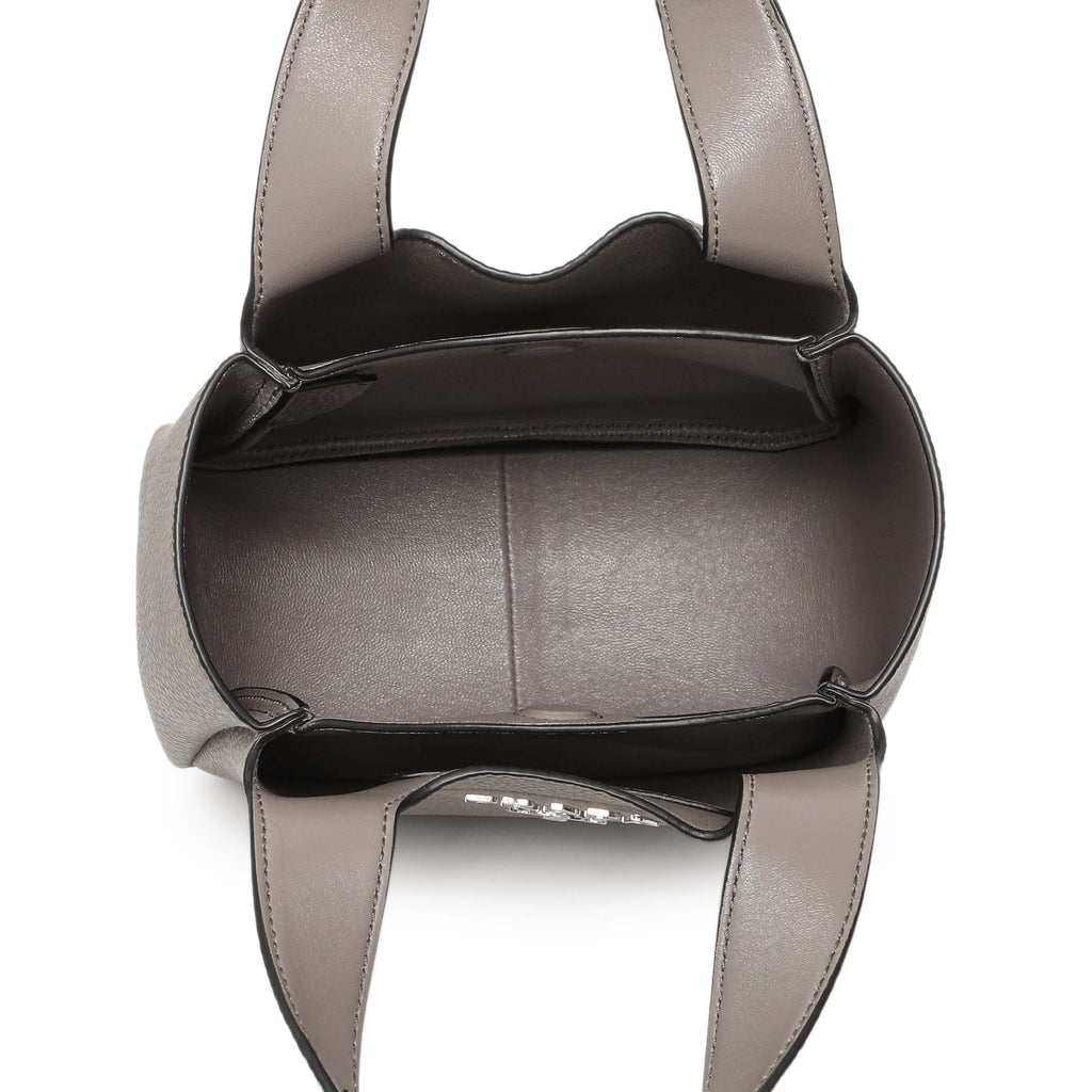 Prada Grey Vitello Daino Soft Mini Dynamique Tote