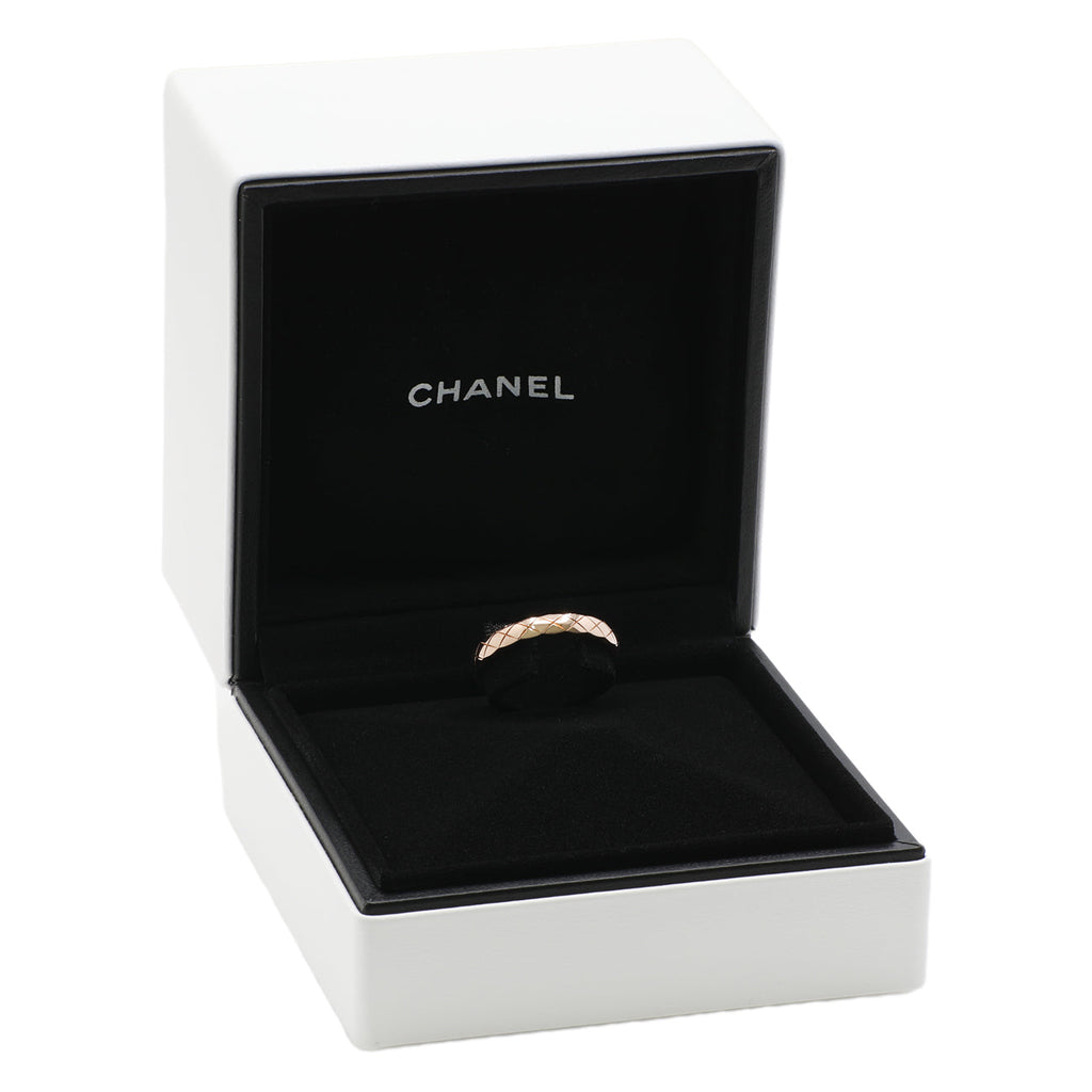 Chanel 18K Beige Gold Mini Coco Crush Ring