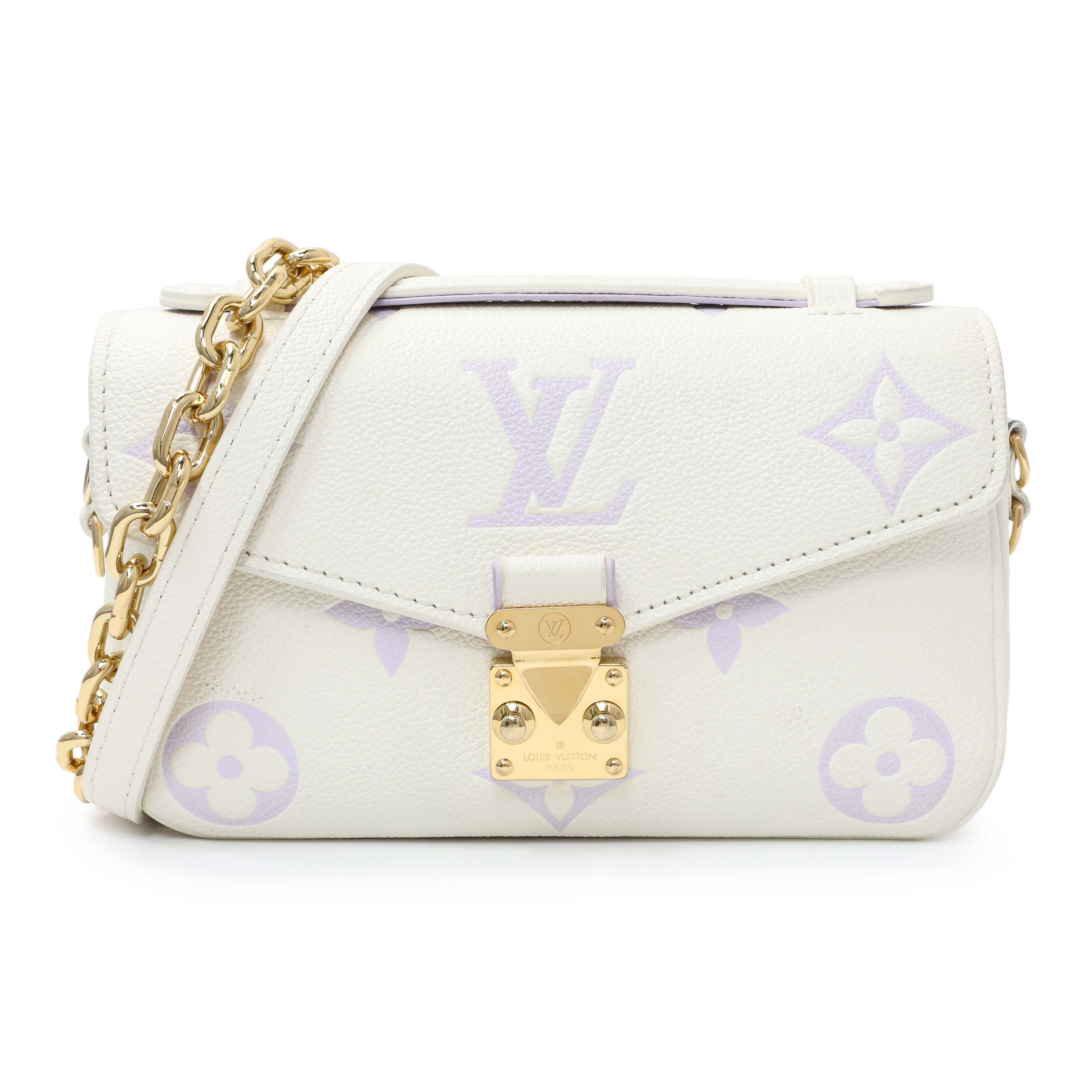Louis Vuitton Latte Bubble Tea Empreinte Pochette Metis East West