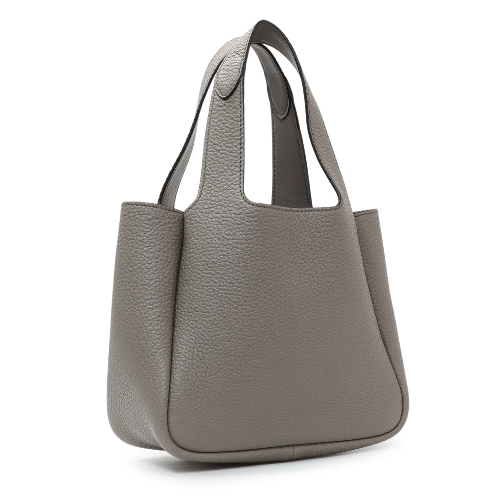 Prada Grey Vitello Daino Soft Mini Dynamique Tote