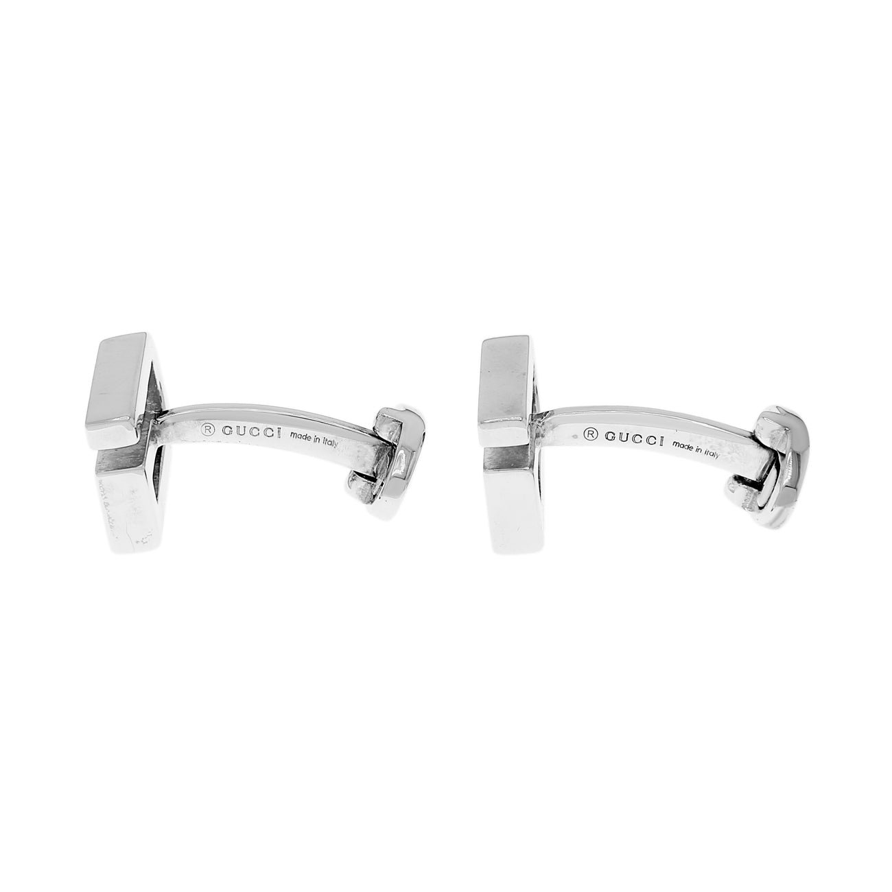 Gucci Sterling Silver G Logo Cufflinks