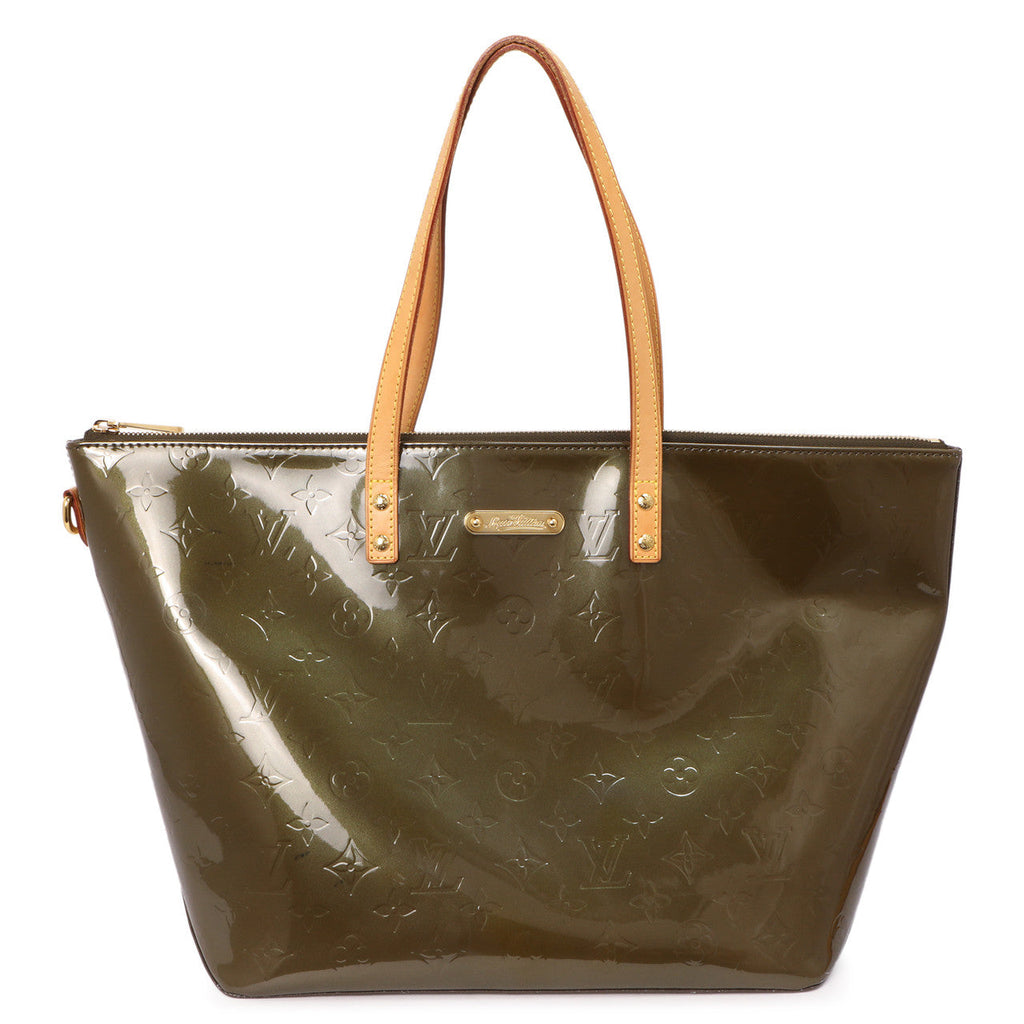 Louis Vuitton Vert Olive Vernis Bellevue GM