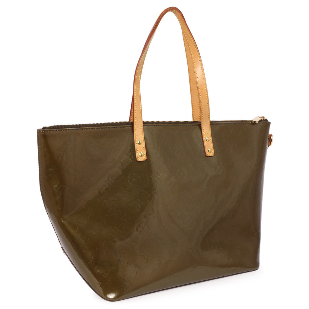 Louis Vuitton Vert Olive Vernis Bellevue GM