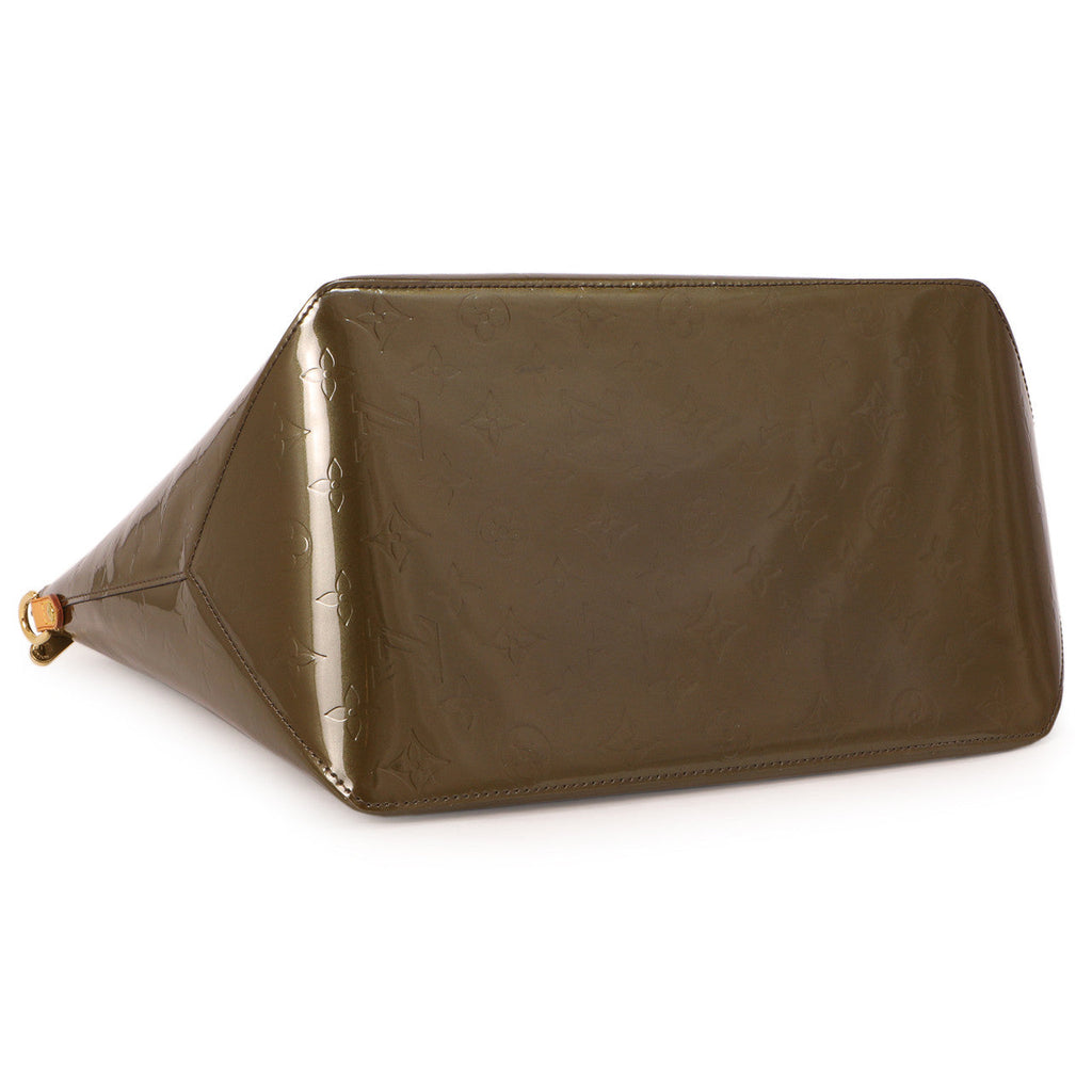 Louis Vuitton Vert Olive Vernis Bellevue GM