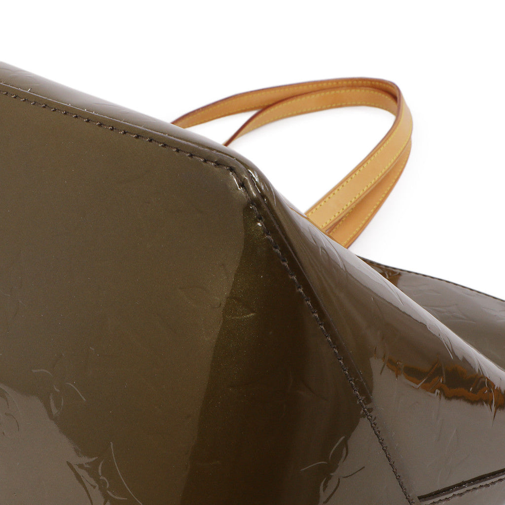 Louis Vuitton Vert Olive Vernis Bellevue GM