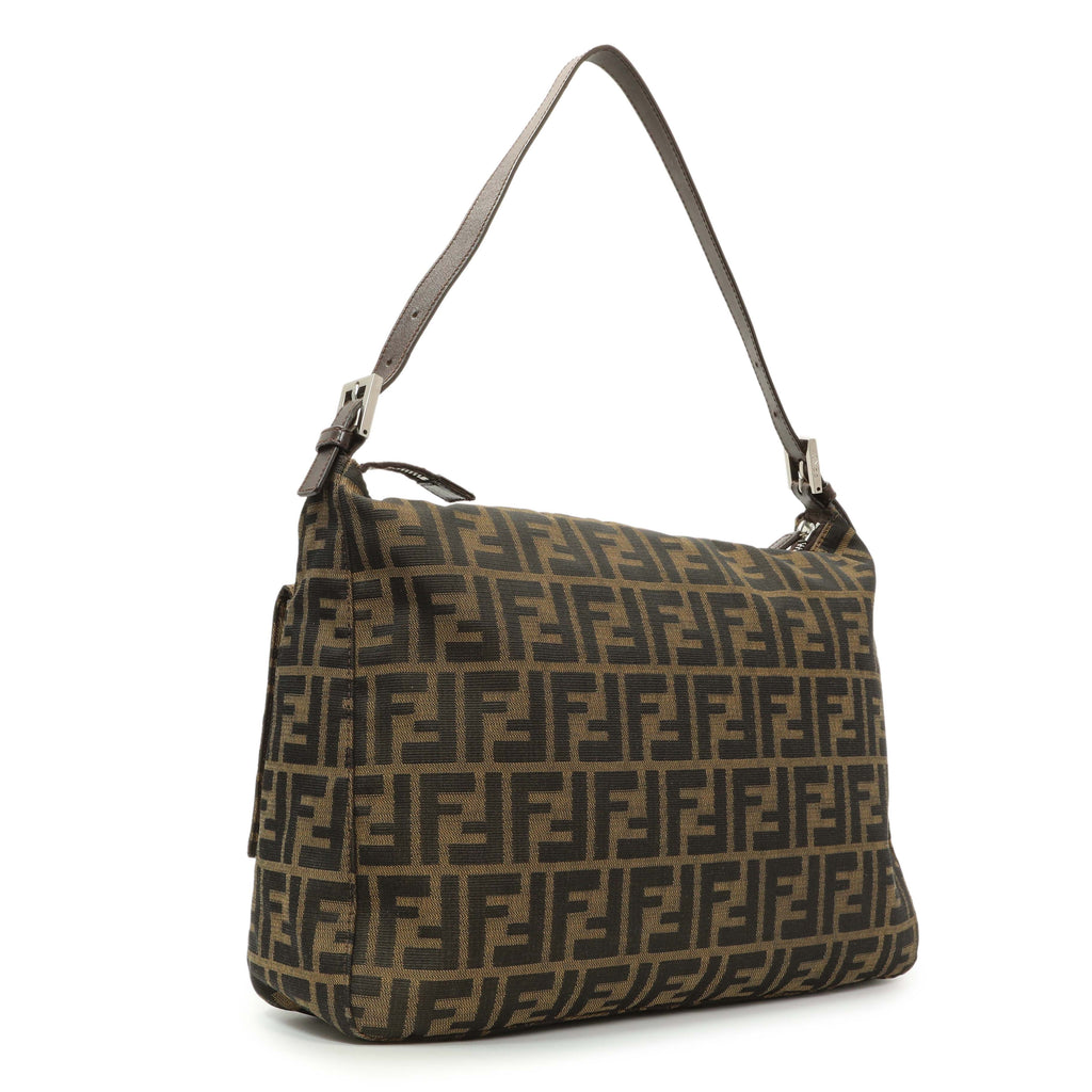 Fendi Zucca Mama Baguette Zip Shoulder Bag
