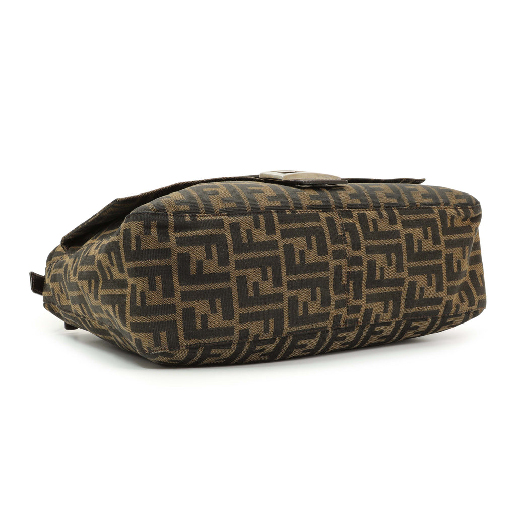 Fendi Zucca Mama Baguette Zip Shoulder Bag
