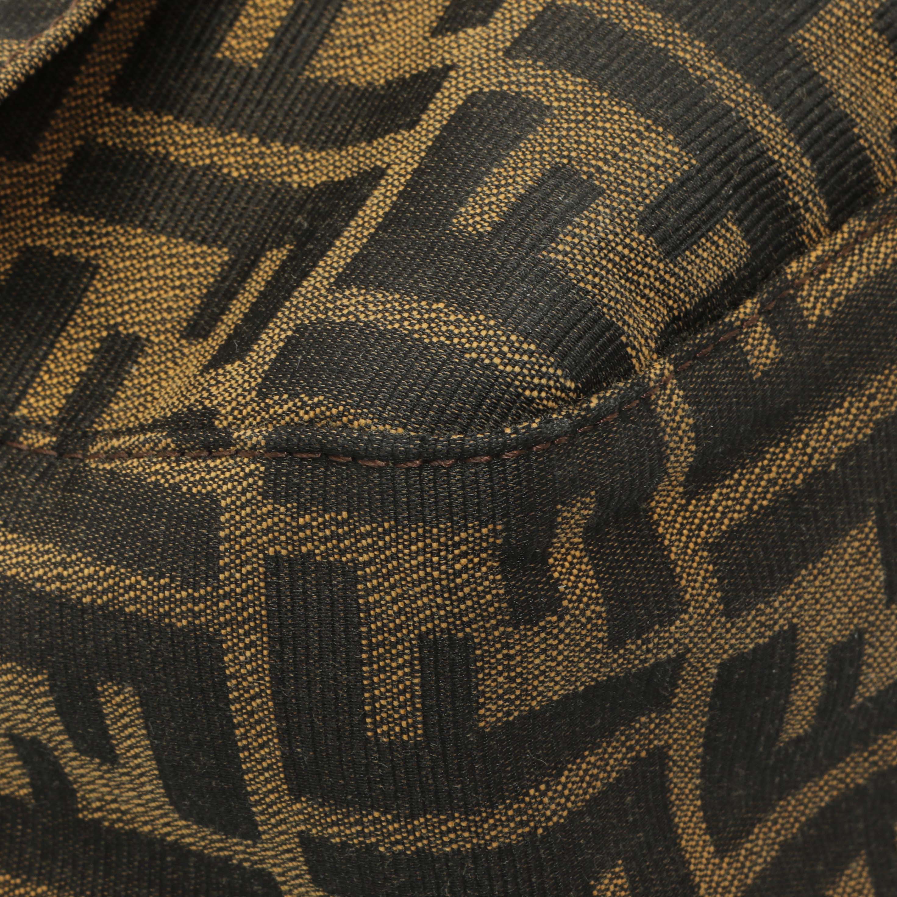 Fendi Zucca Mama Baguette Zip Shoulder Bag