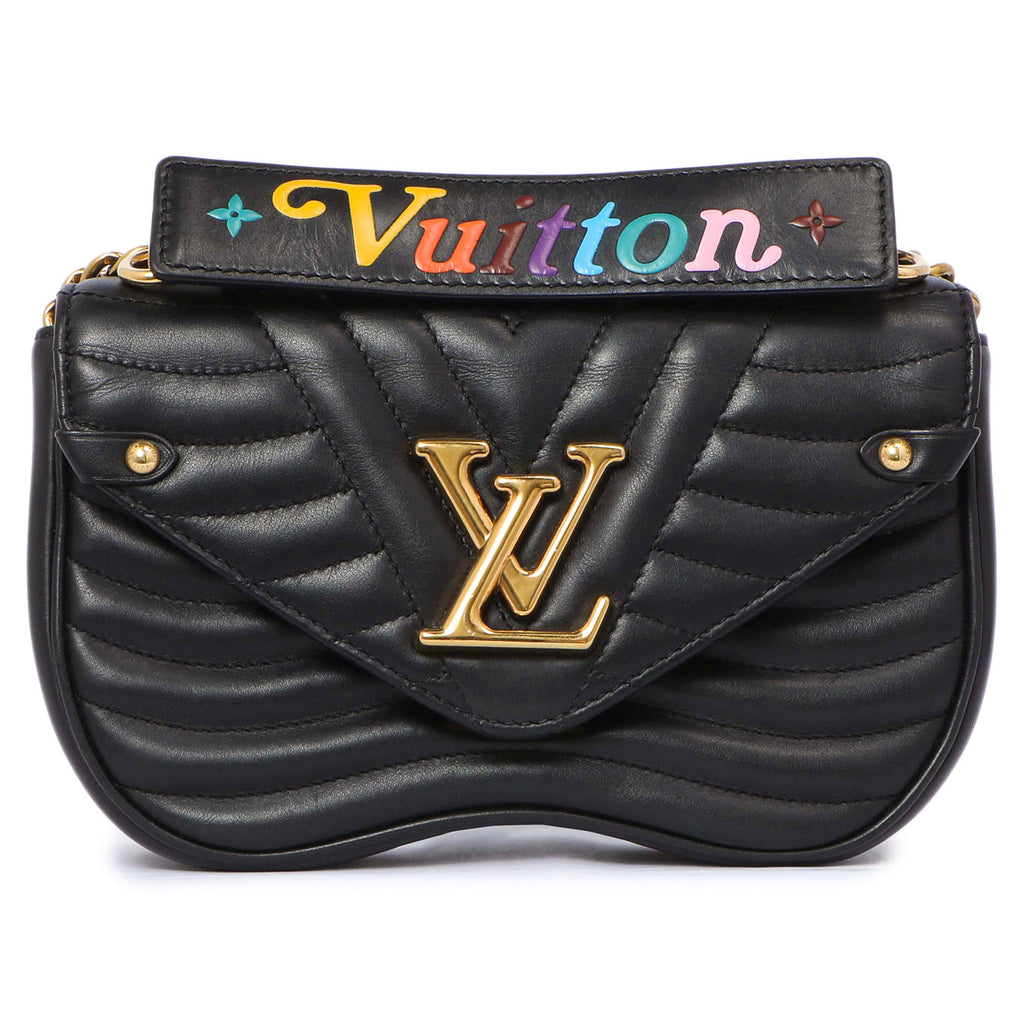 Louis Vuitton Black Calfskin New Wave Chain PM