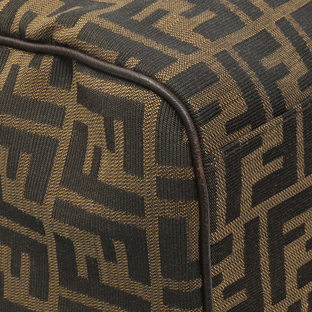 Fendi Zucca Selleria Large Boston Bag