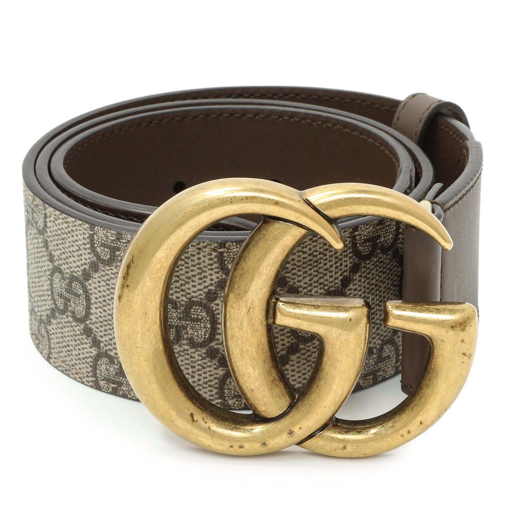 Gucci GG Supreme Monogram Double G 40mm Belt