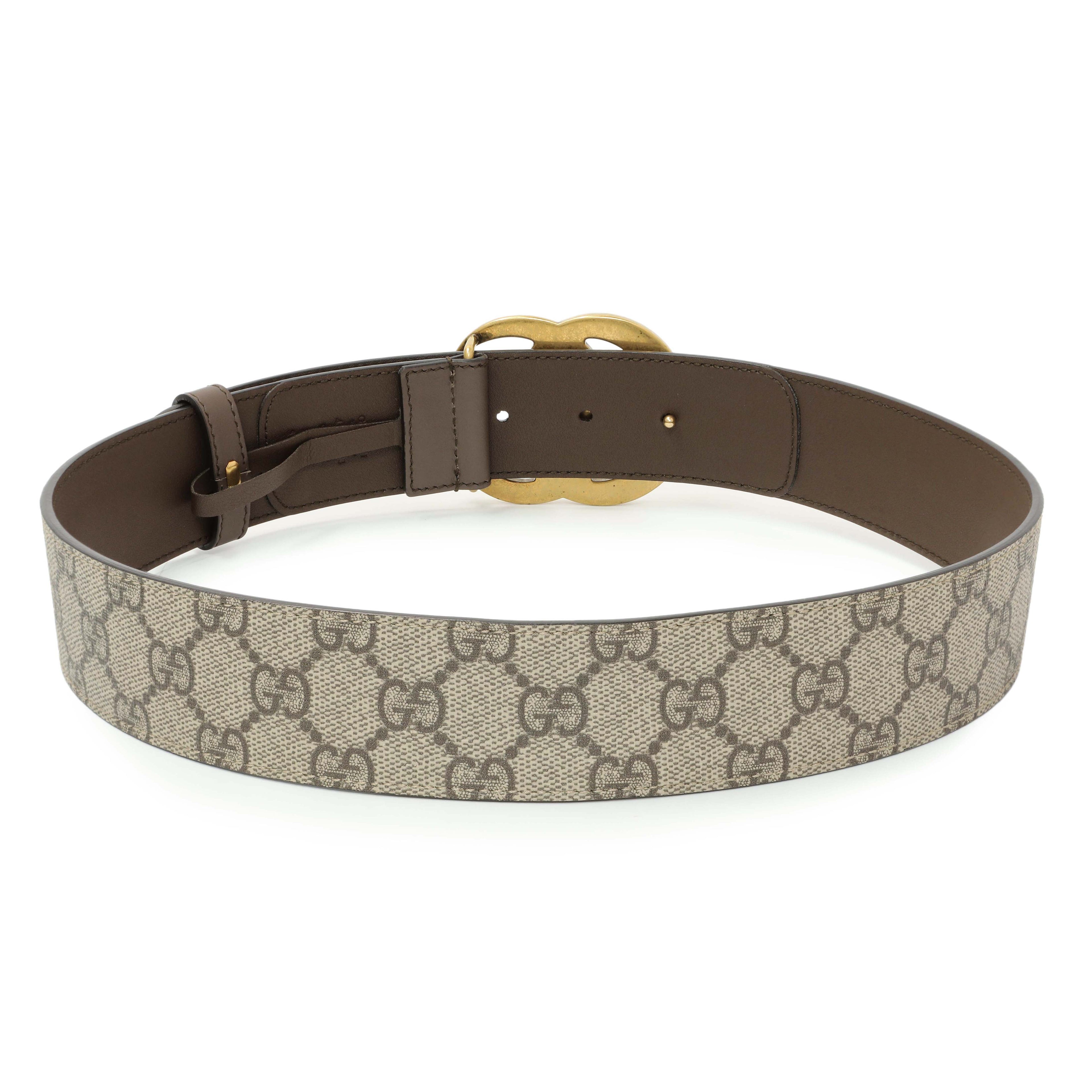 Gucci GG Supreme Monogram Double G 40mm Belt