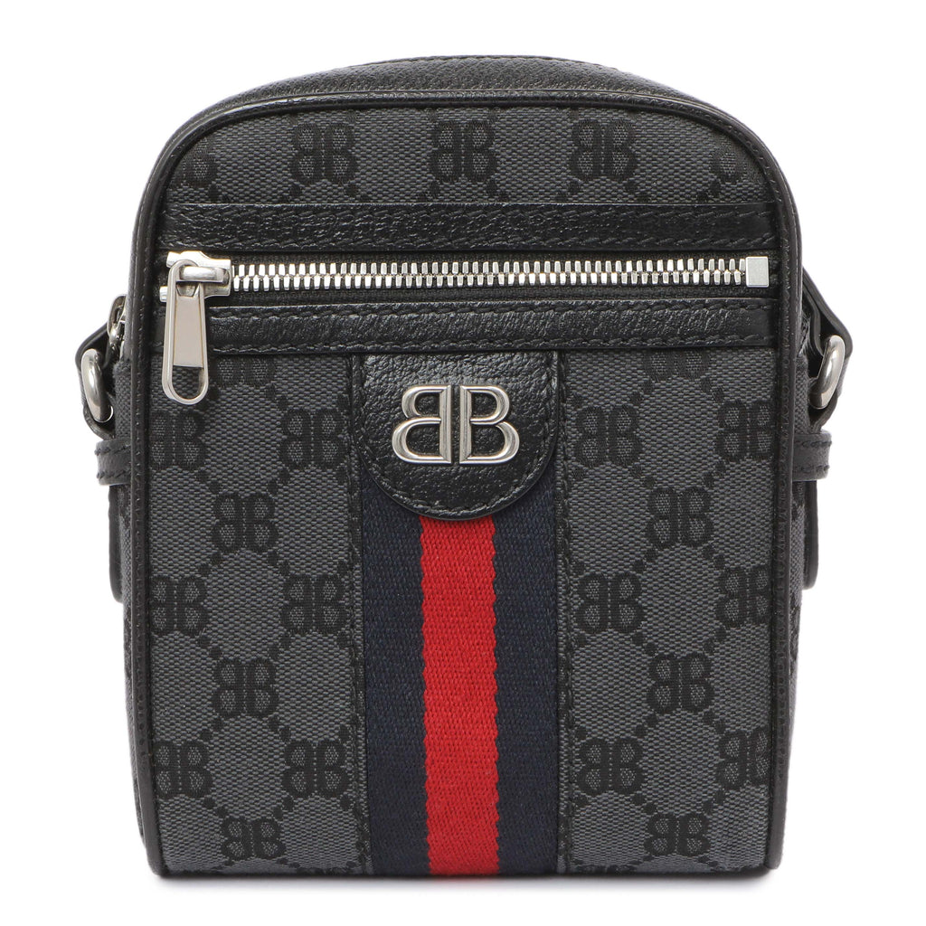Gucci X Balenciaga BB Monogram Web Mini Ophidia Messenger