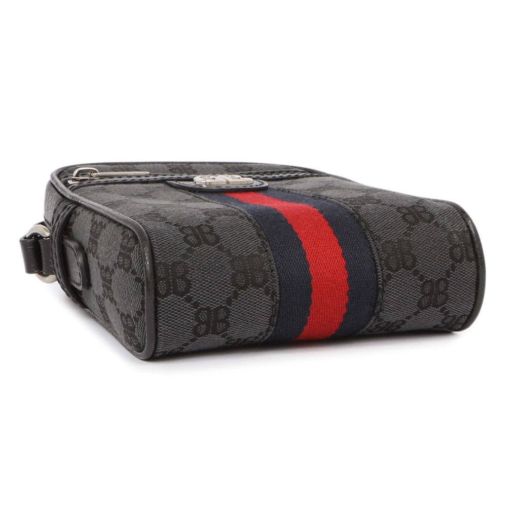 Gucci X Balenciaga BB Monogram Web Mini Ophidia Messenger