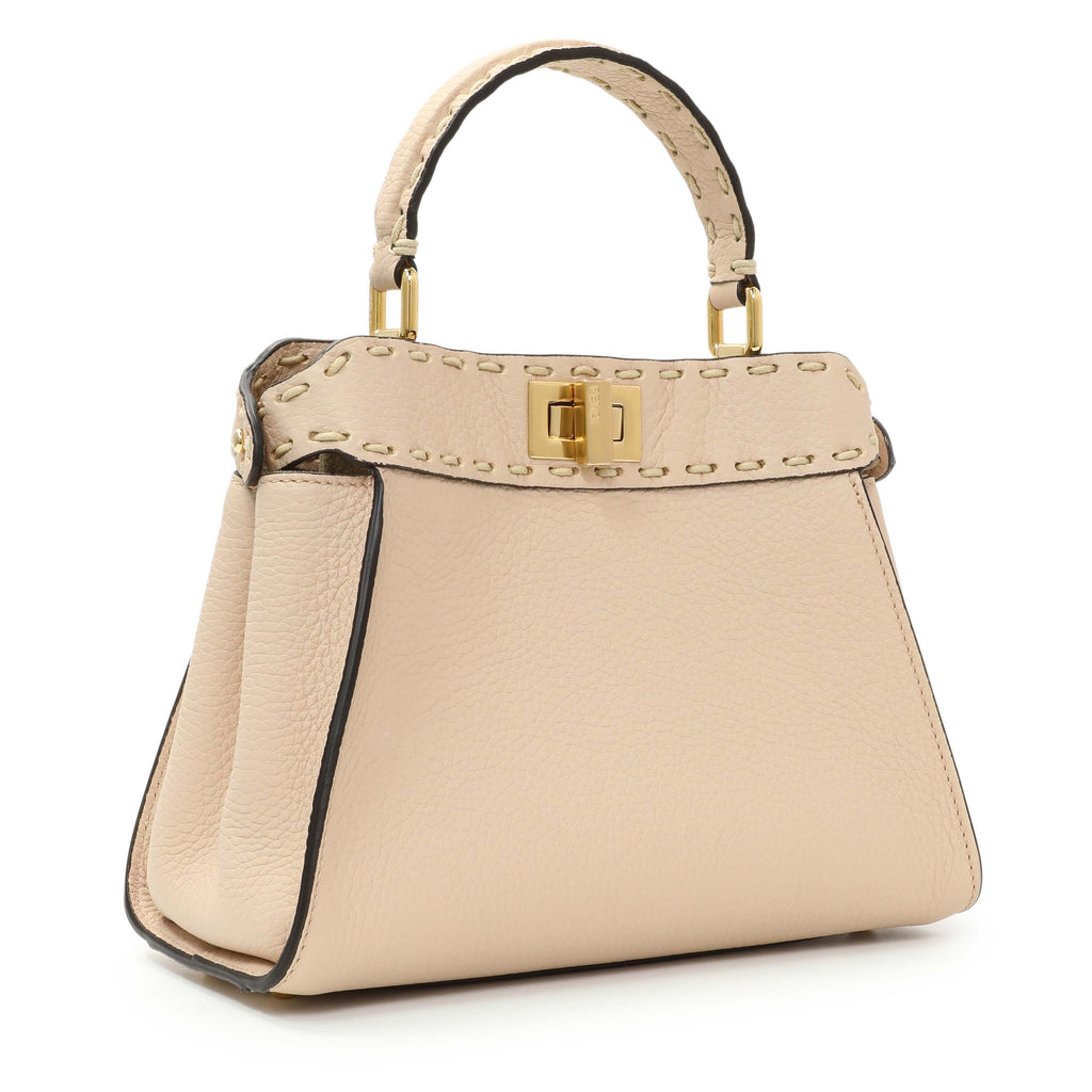 Fendi Cuoio Romano Selleria Small Peekaboo Iconic Satchel