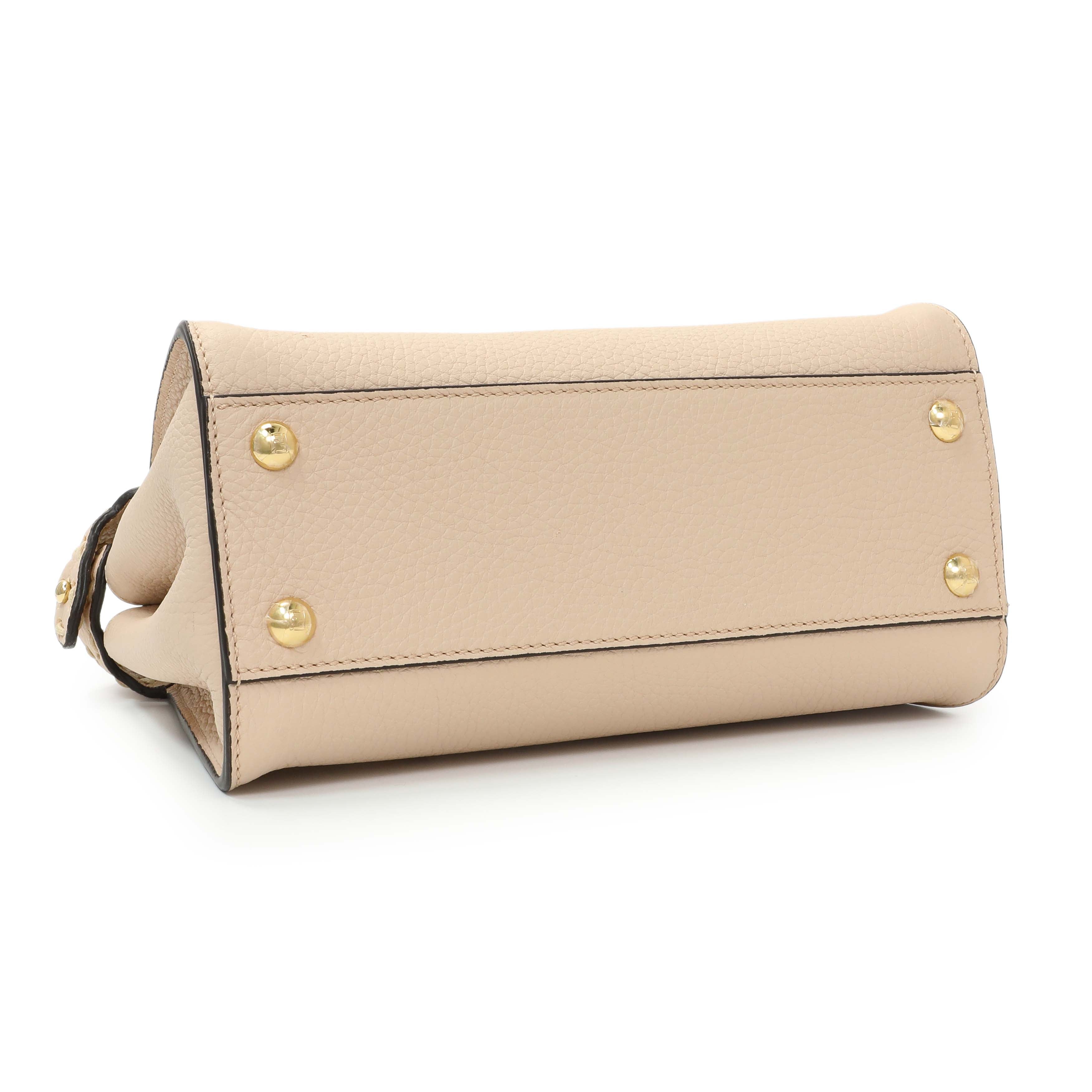 Fendi Cuoio Romano Selleria Small Peekaboo Iconic Satchel