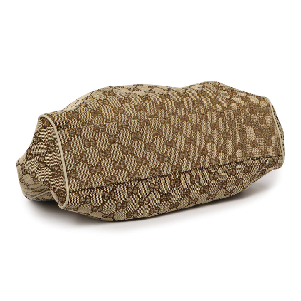 Gucci Ivory Monogram Medium Sukey Tote