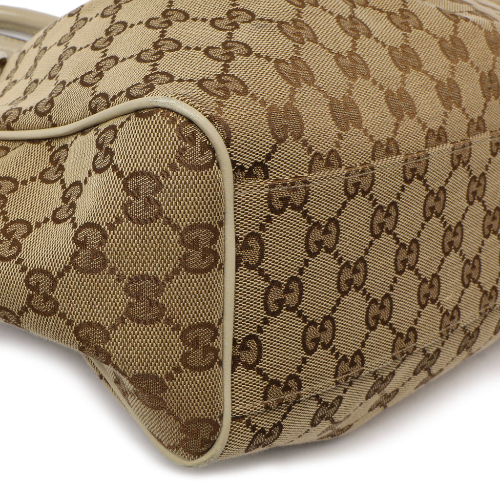 Gucci Ivory Monogram Medium Sukey Tote