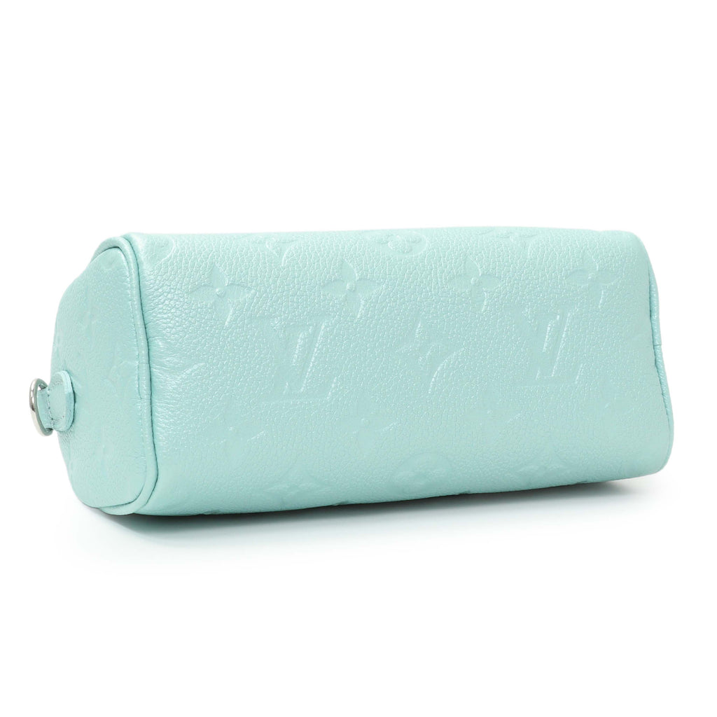Louis Vuitton Pearly Lagoon Turquoise Empreinte Monogram Nano Speedy