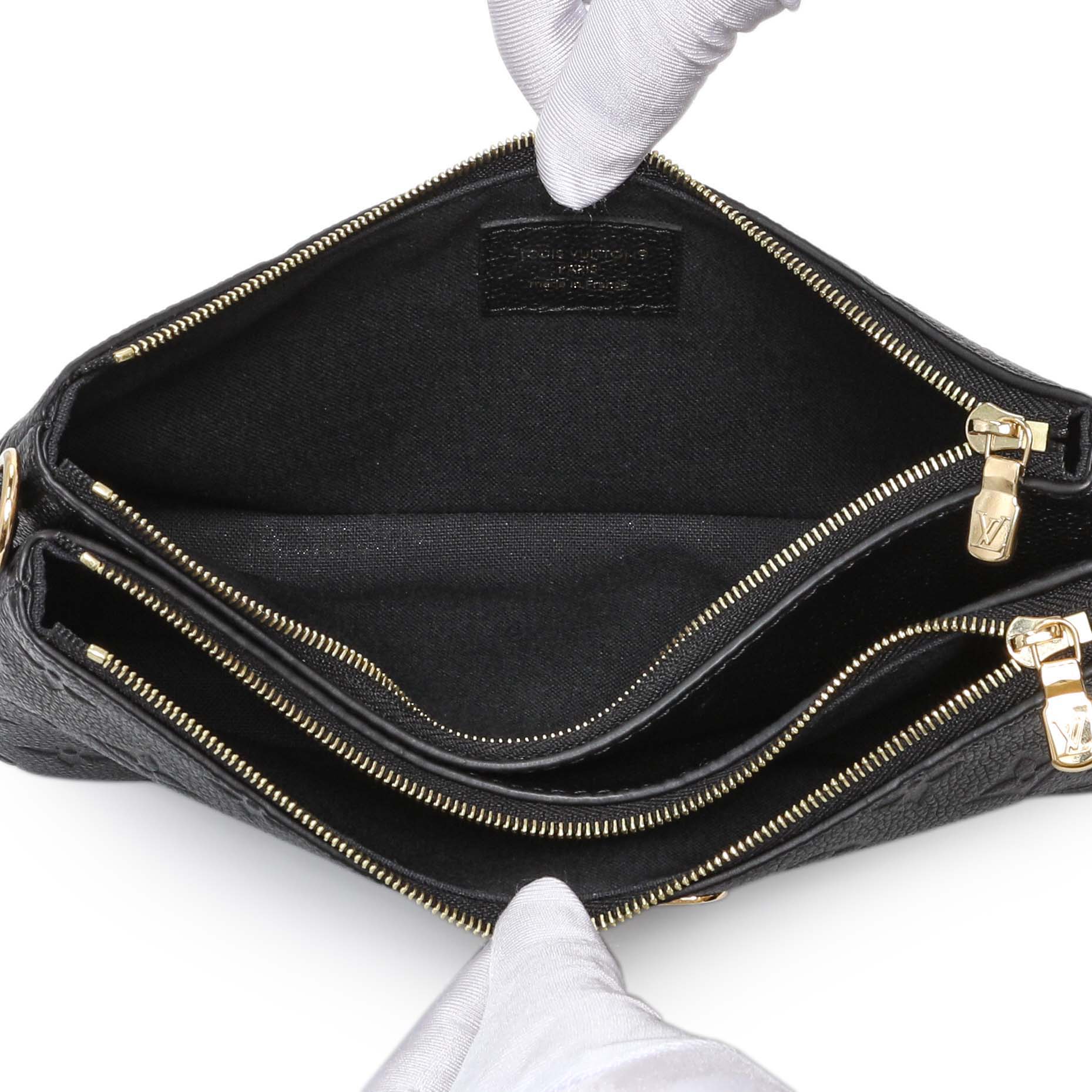 Louis Vuitton Black Empreinte Pochette Liv