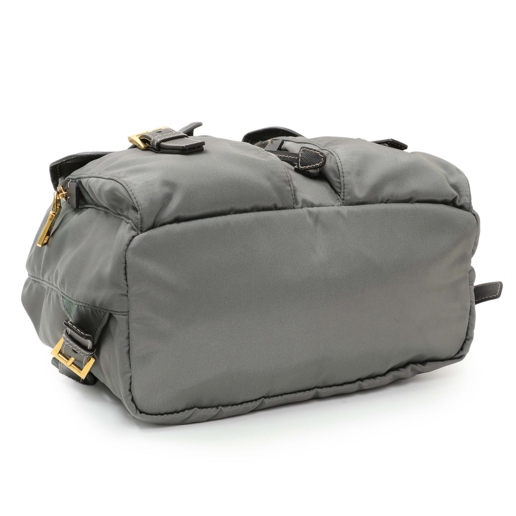 Prada Grey Tessuto Nylon Medium Backpack