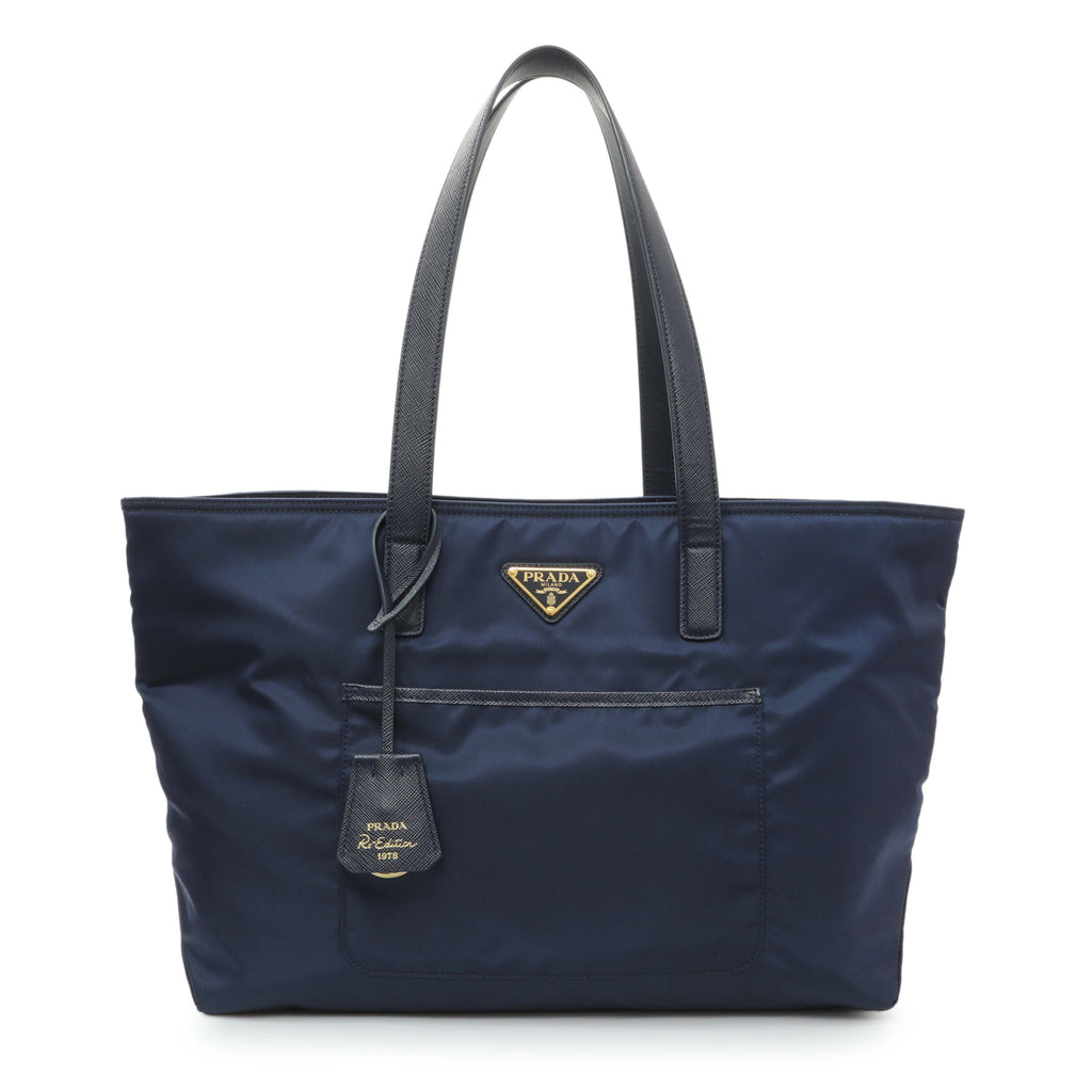 Prada Blue Re-Nylon Saffiano Re-Edition 1978 Tote