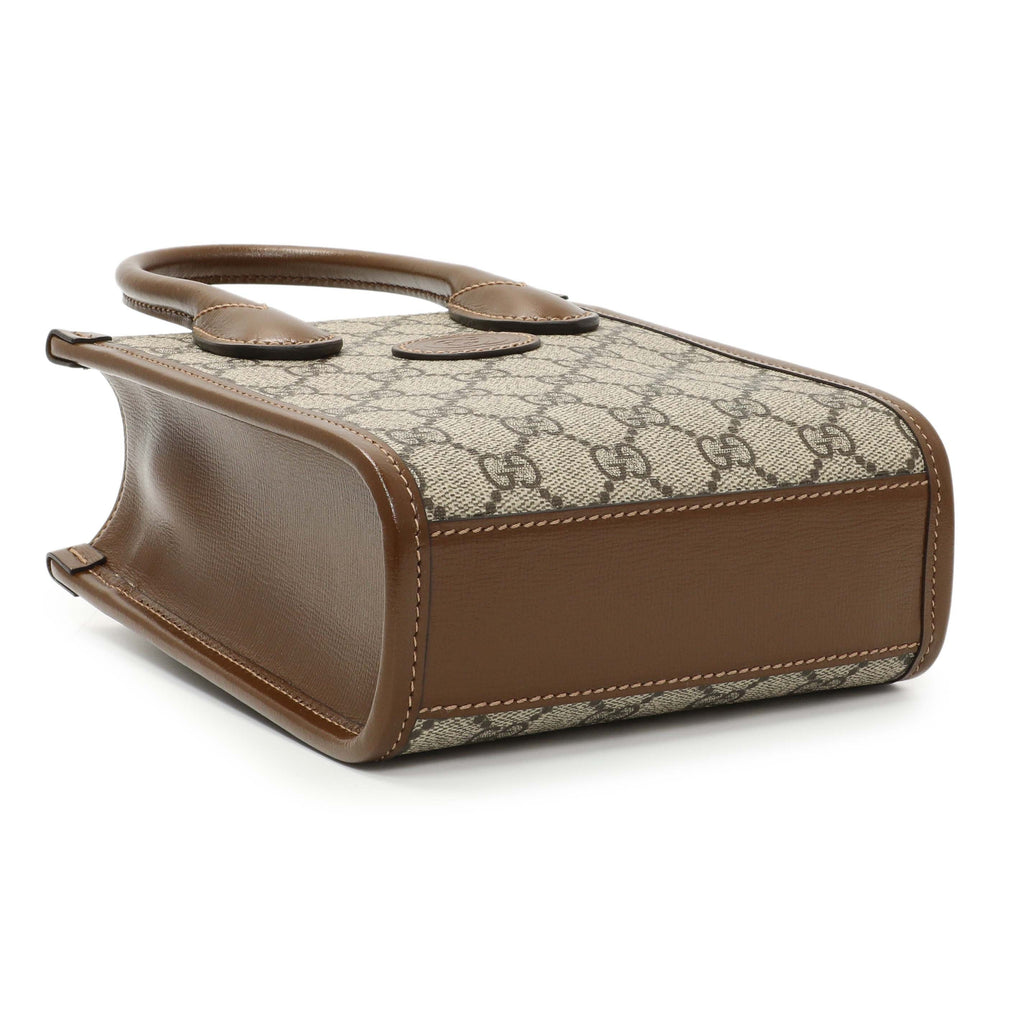 Gucci GG Supreme Monogram Mini Retro Interlocking G Tote Bag