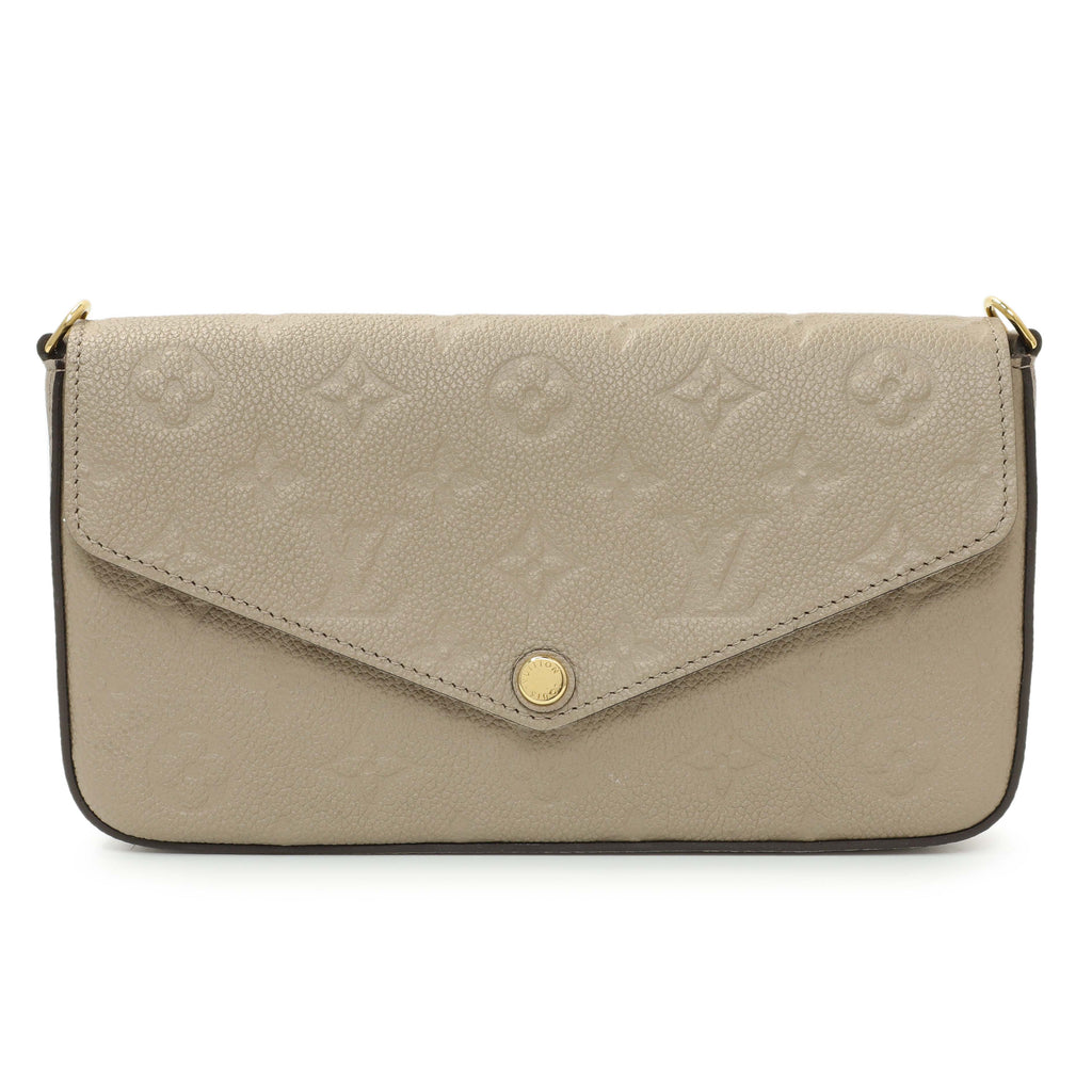 Louis Vuitton Tourterelle Empreinte Pochette Felicie Chain Wallet