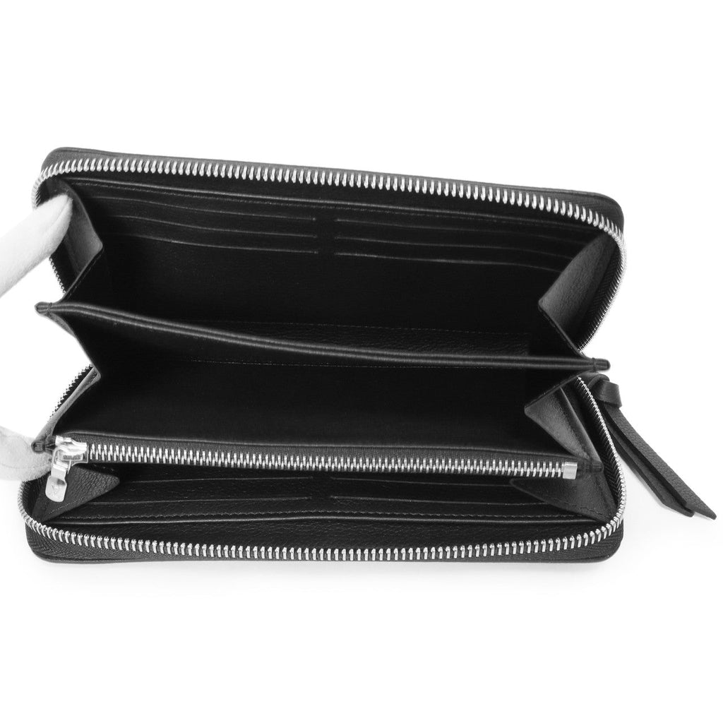 Louis Vuitton Black Calfskin Lockme Zippy Wallet
