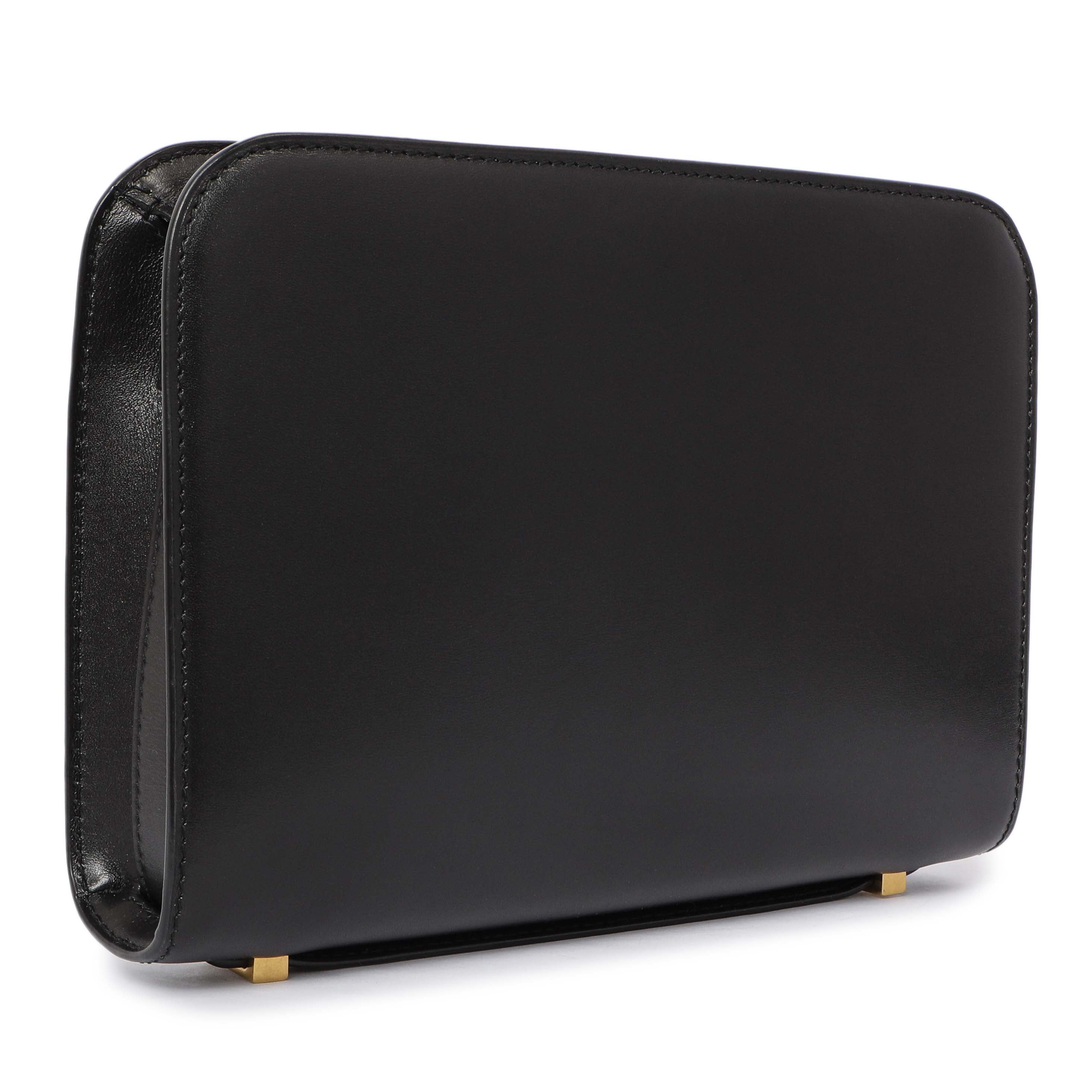 Saint Laurent Black Calfskin Reverse Satchel