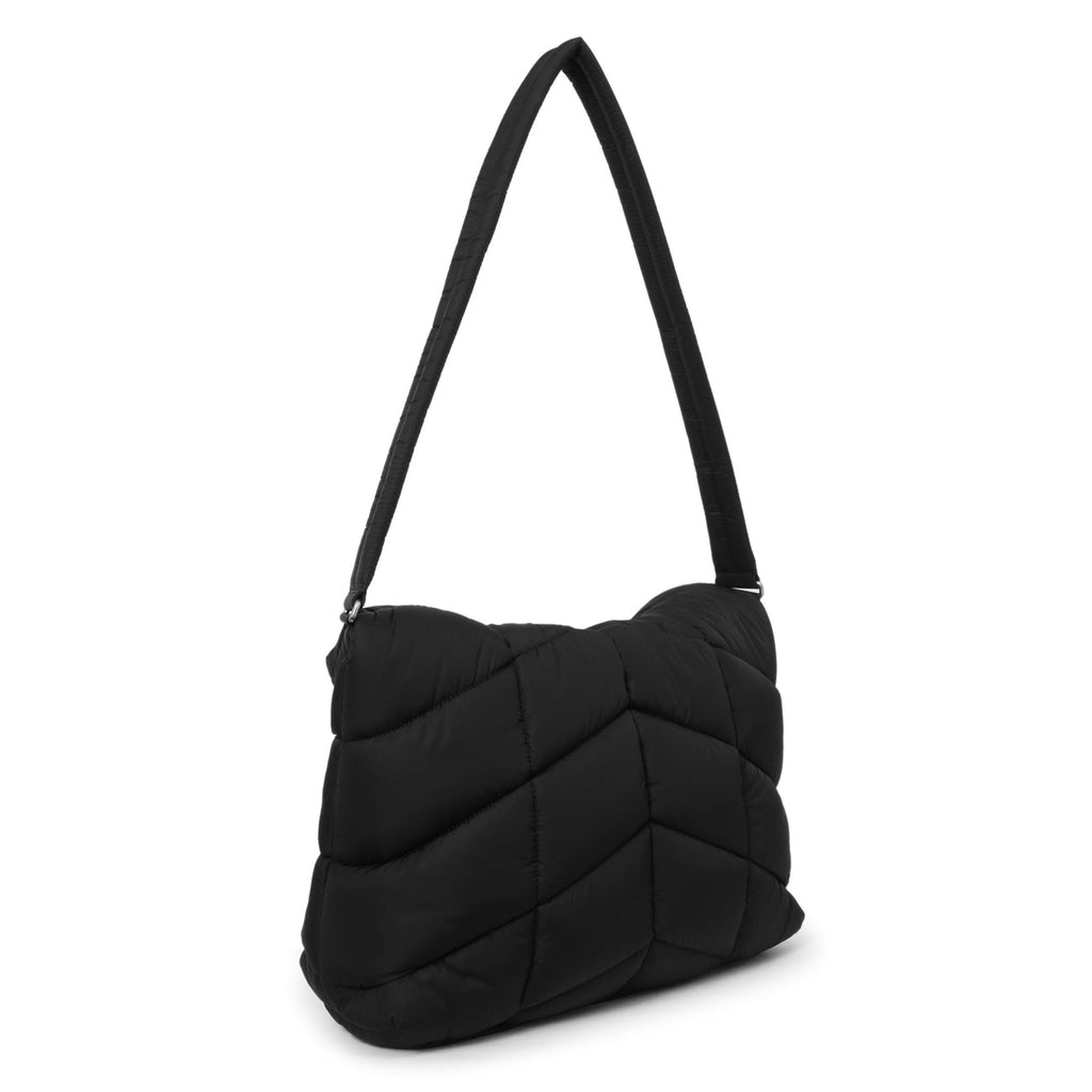 Saint Laurent Black Econyl Nylon Lou Puffer Messenger