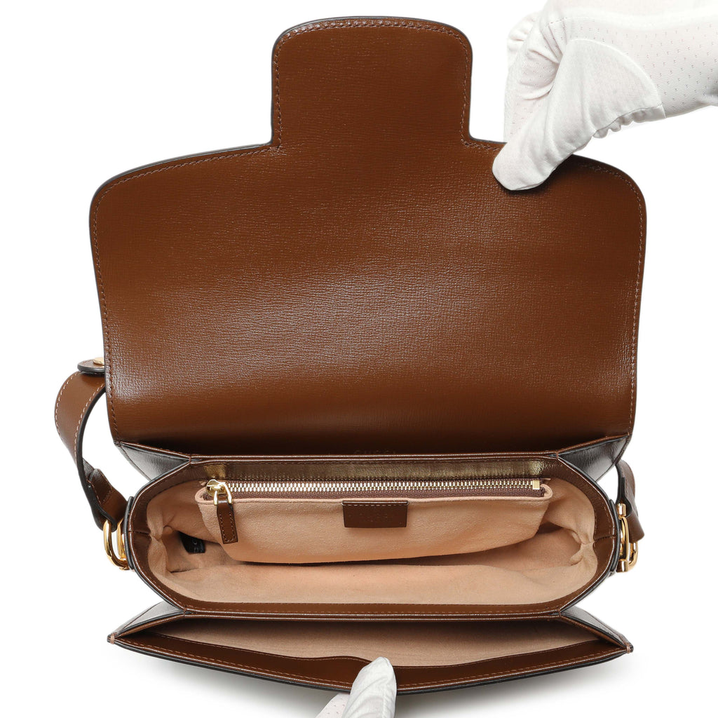 Gucci GG Supreme Monogram Medium Horsebit 1955 Shoulder Bag