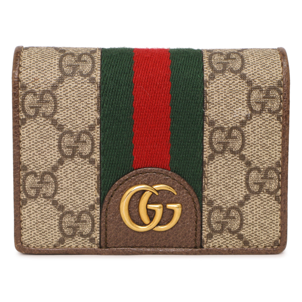 Gucci X Disney GG Supreme Monogram Three Little Pigs Ophidia Card Case