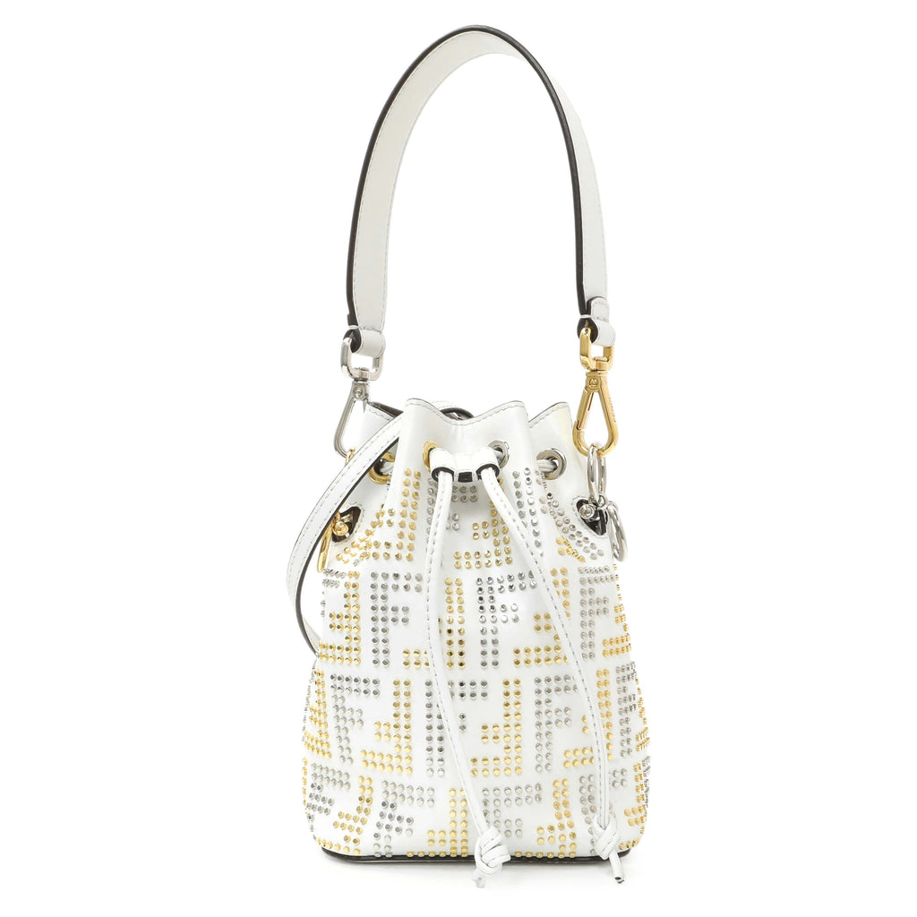 Fendi Vitello Liberty F is Fendi Studded Mini Mon Tresor Bucket Bag